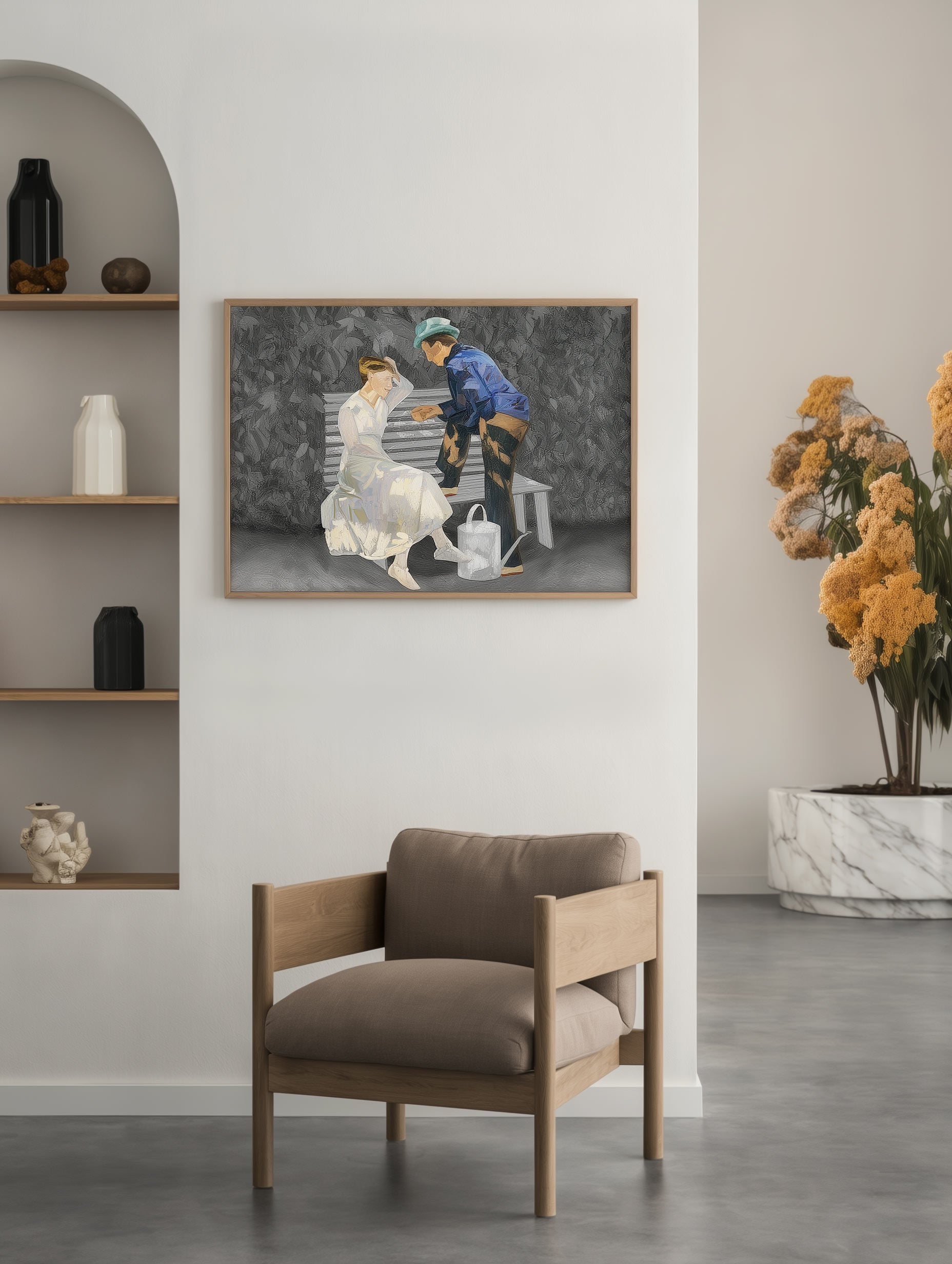 In the Vicarage Garden, Christiansø Edvard Weie Art Mockup