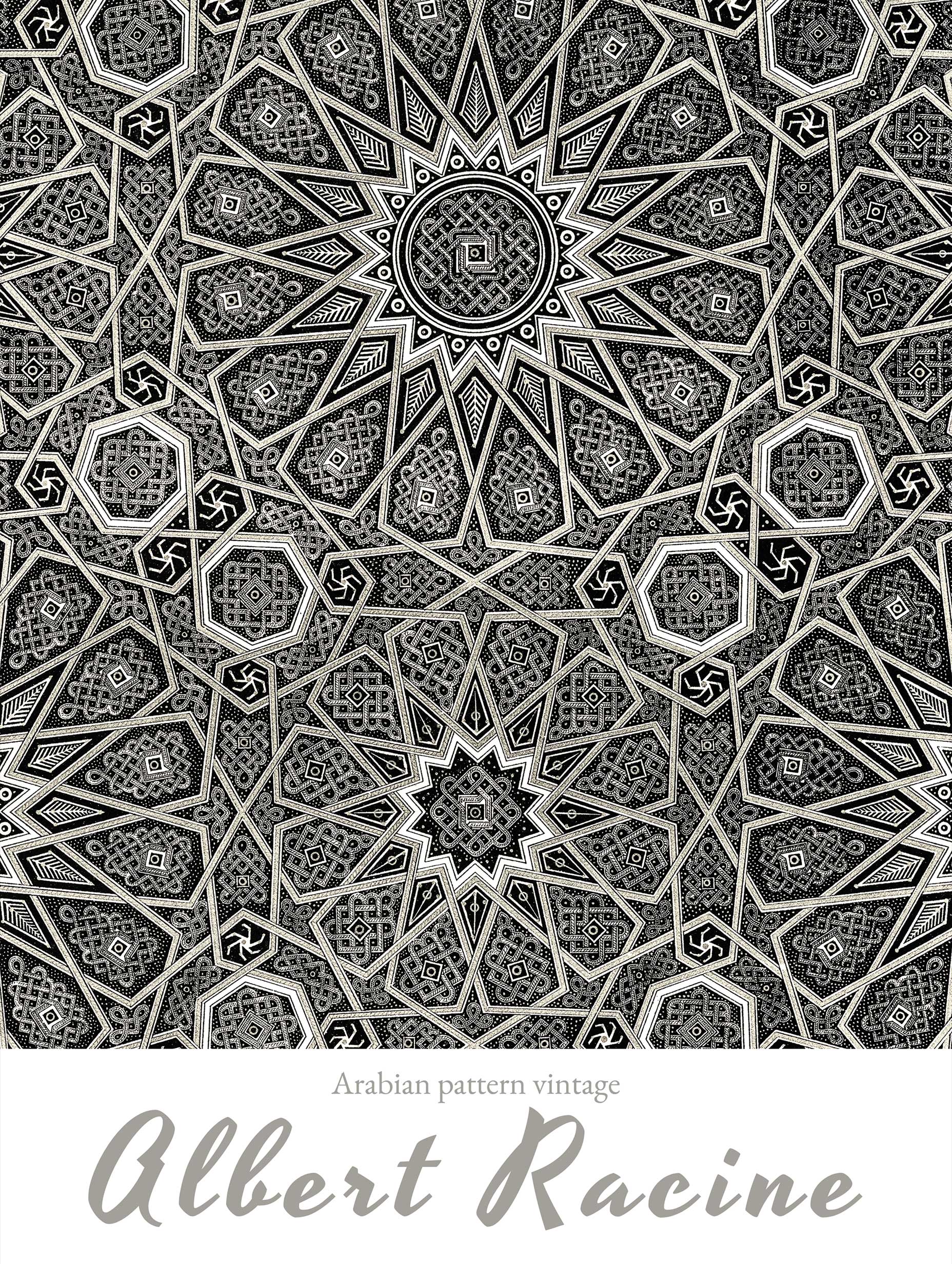 Vintage Arabian Pattern Albert Racinet Art Print