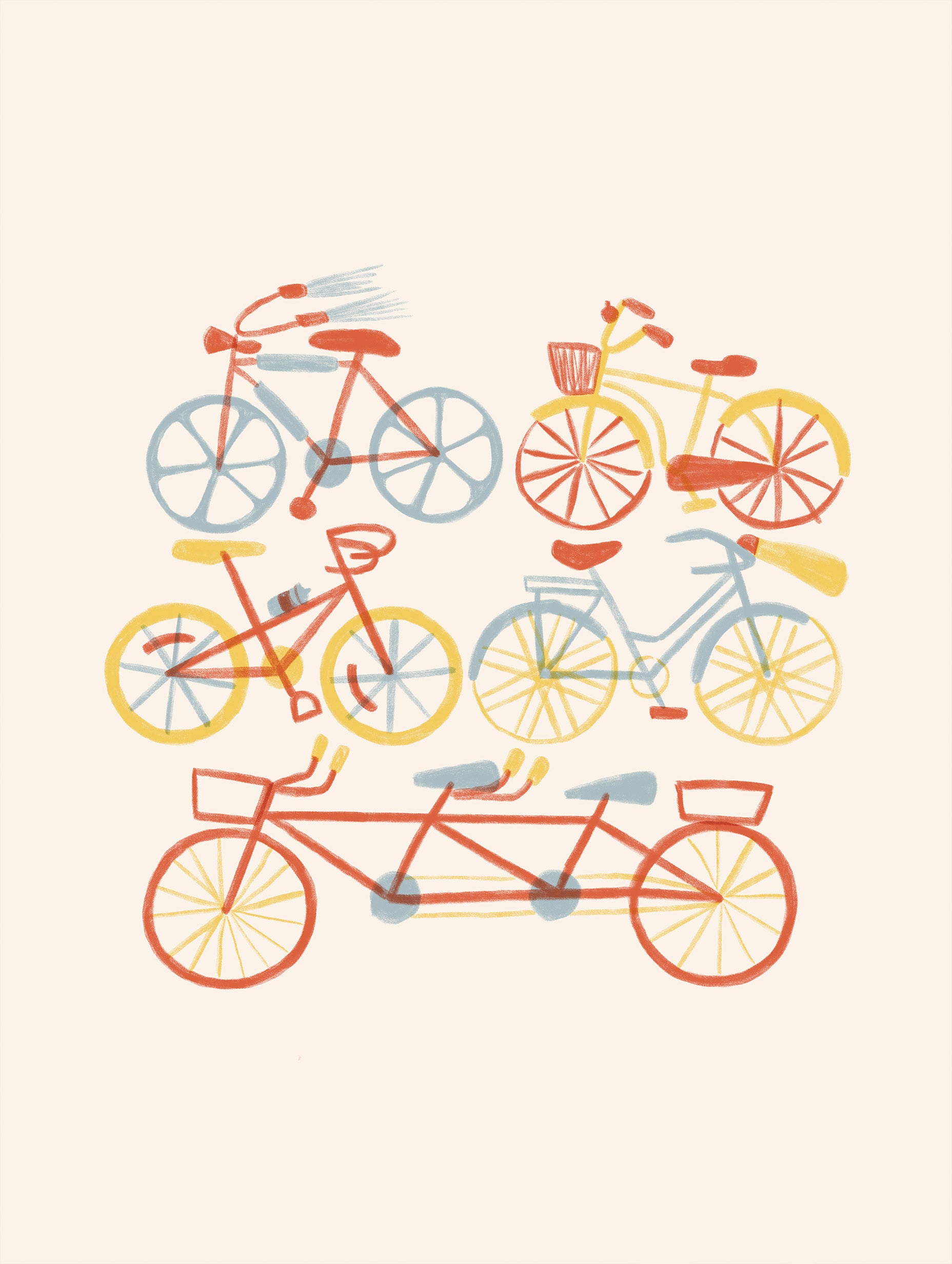 Lydia Greaves - Vintage Bicycles Poster