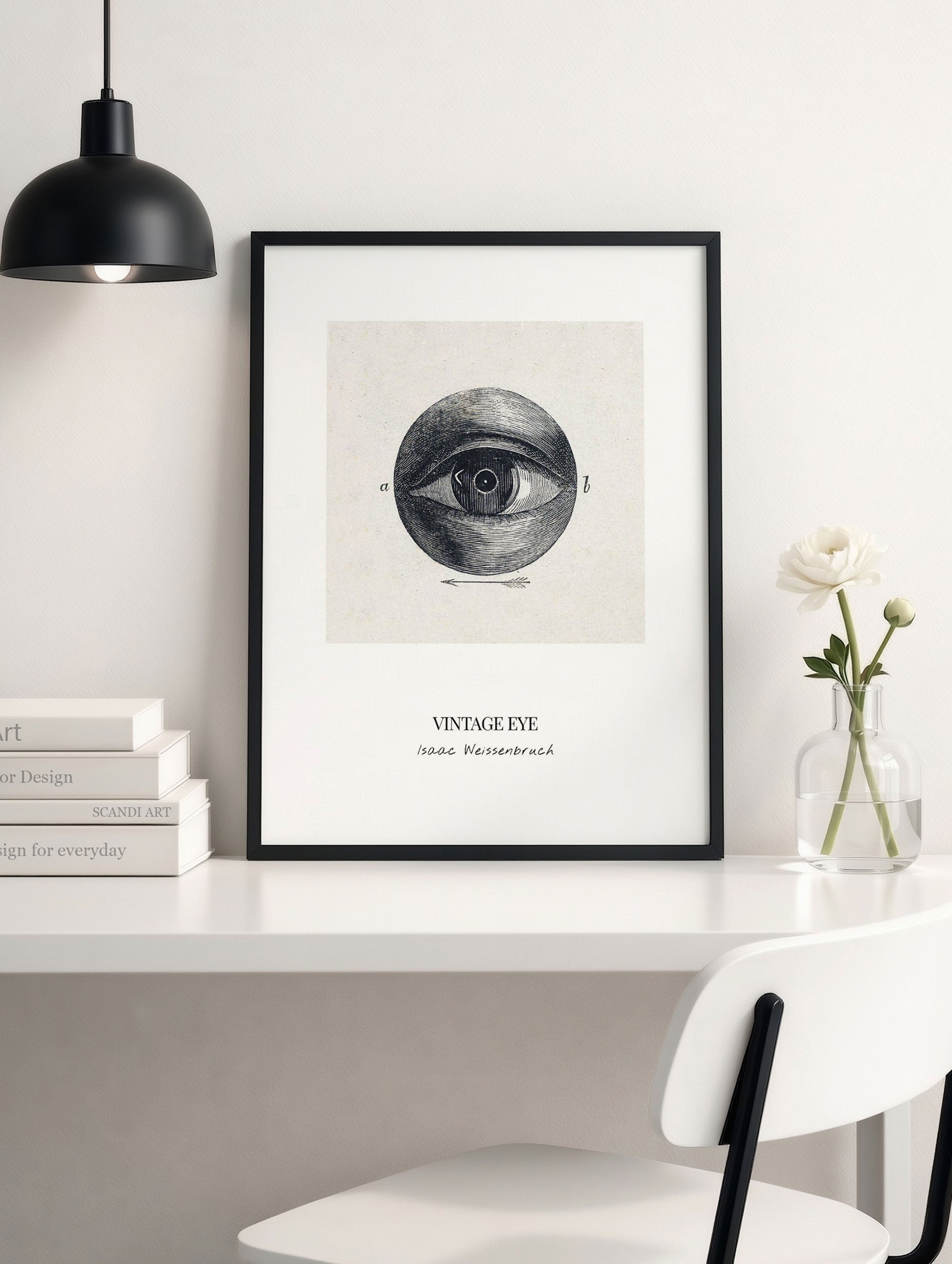 Vintage Eye Isaac Weissenbruch Art Print Mockup