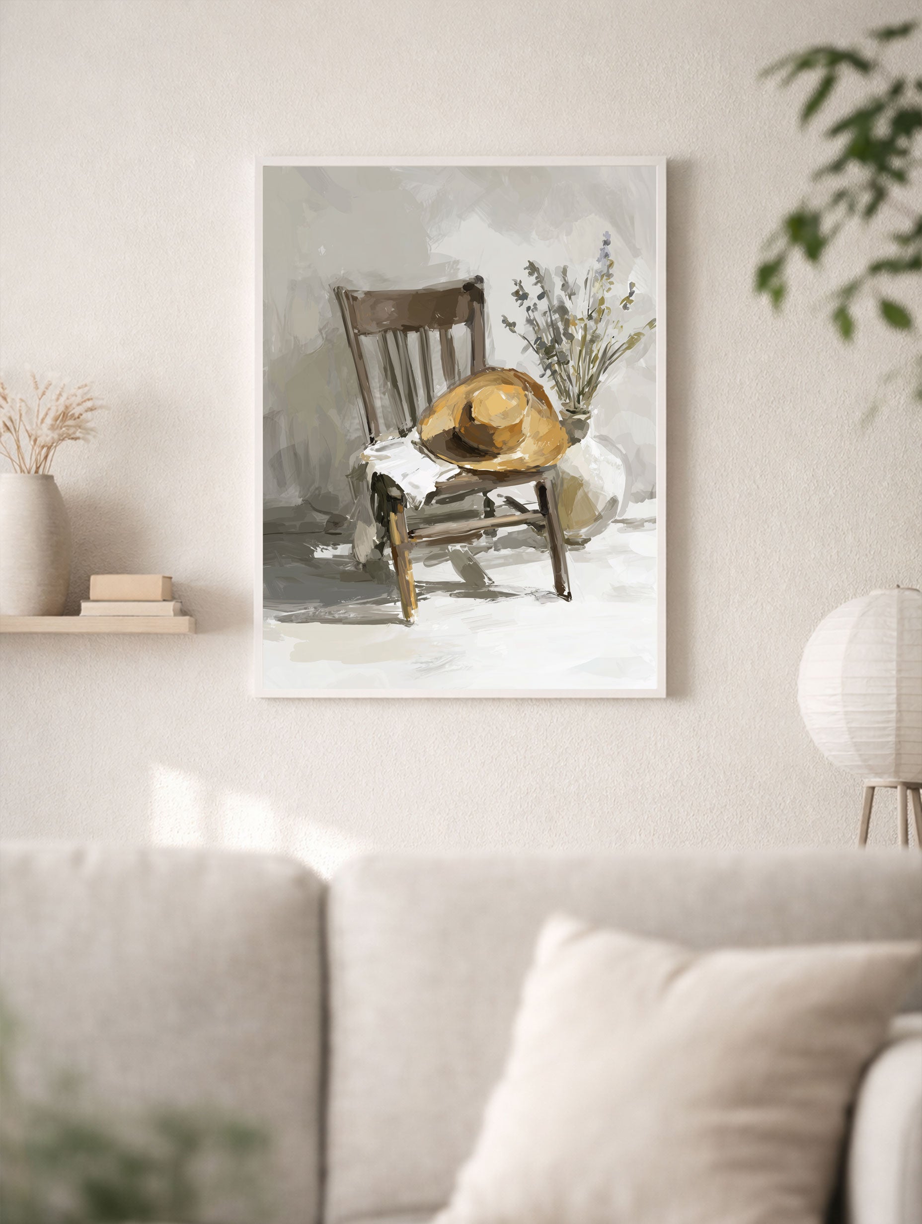 Vintage Oil Painting Art Print Mockup