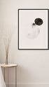 Watercolor Black and White Poster Mockup