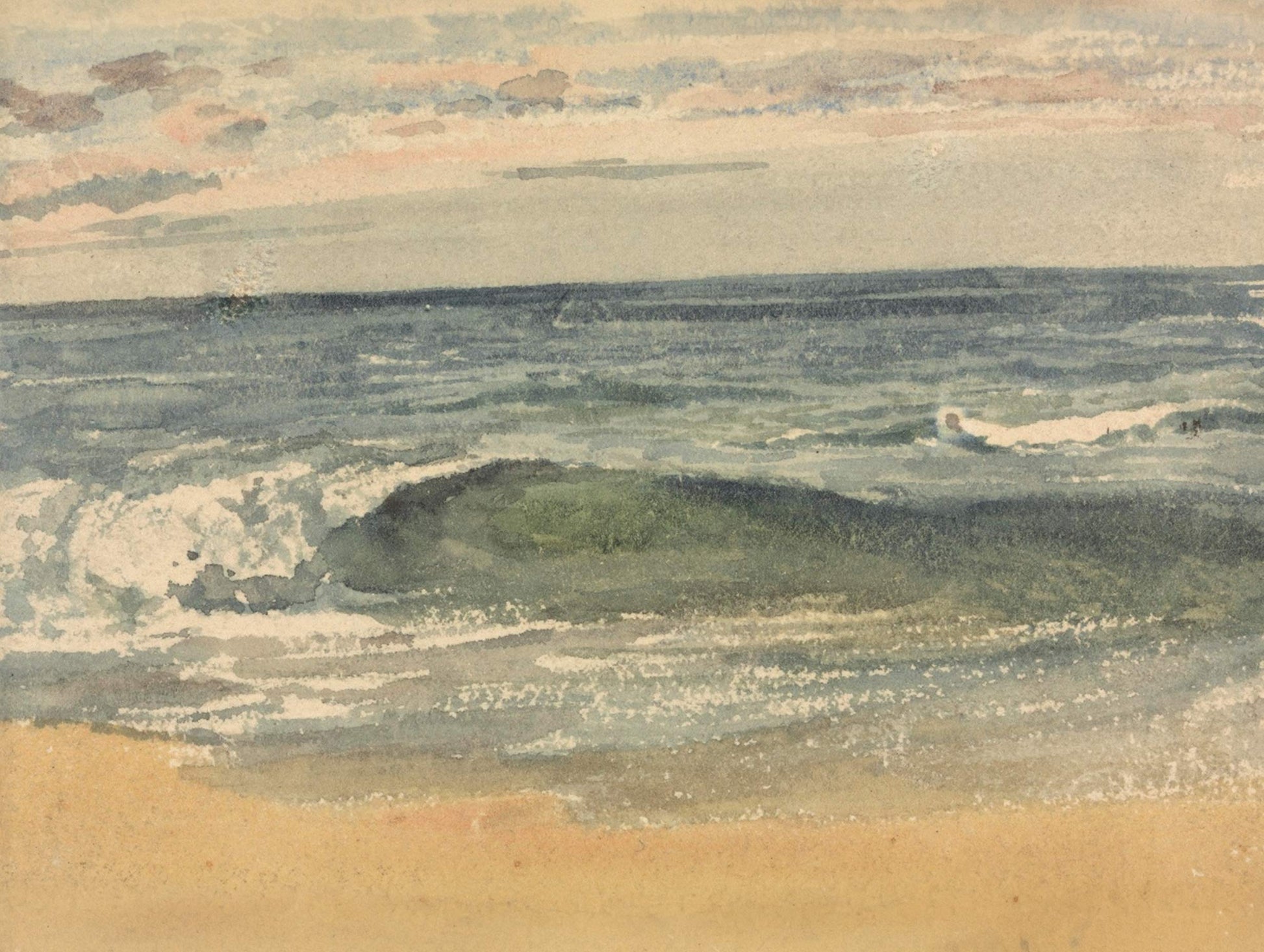 The Wave Robert Hills Art Print
