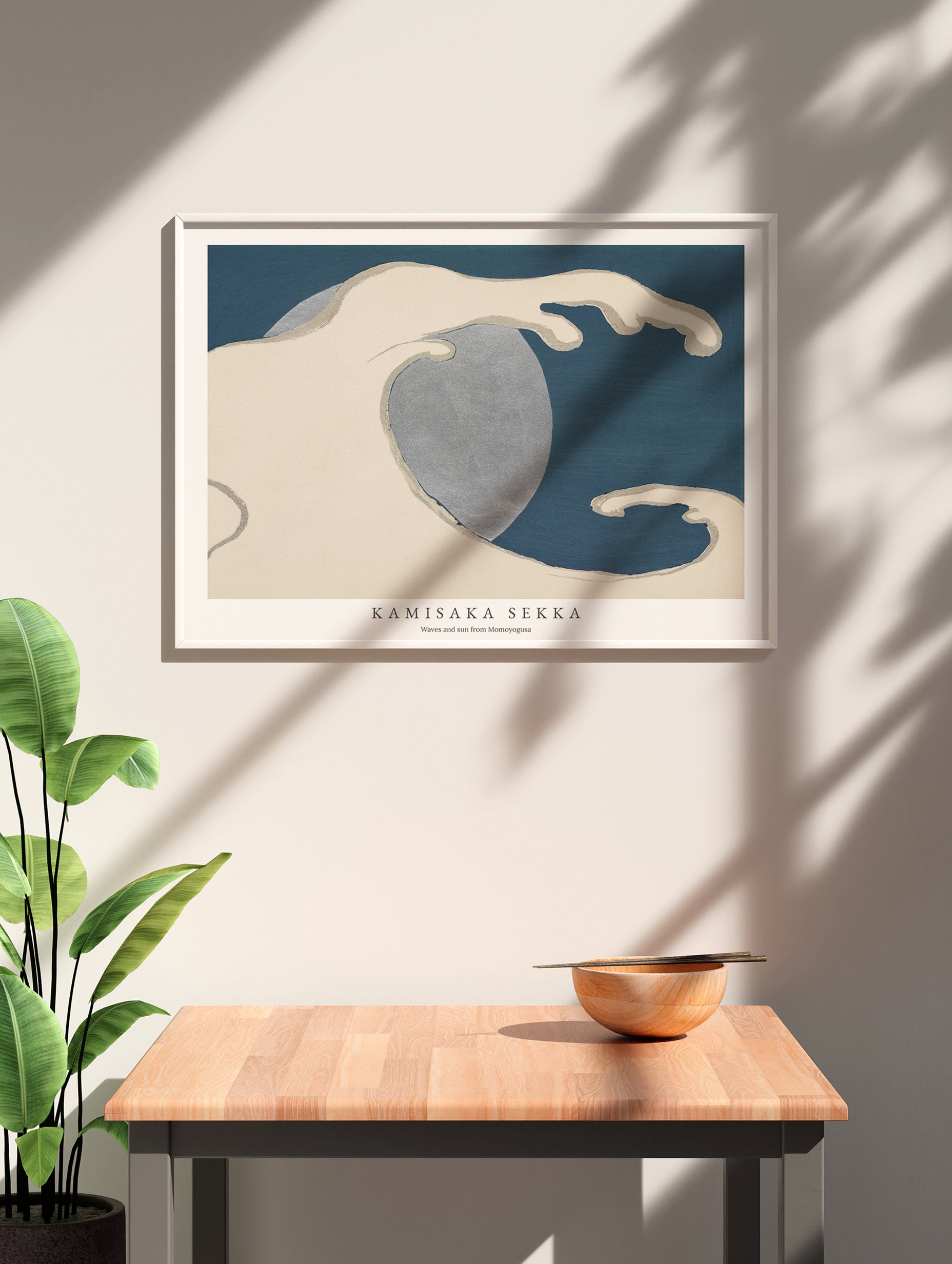 Waves and Sun - Kamisaka Sekka Mockup