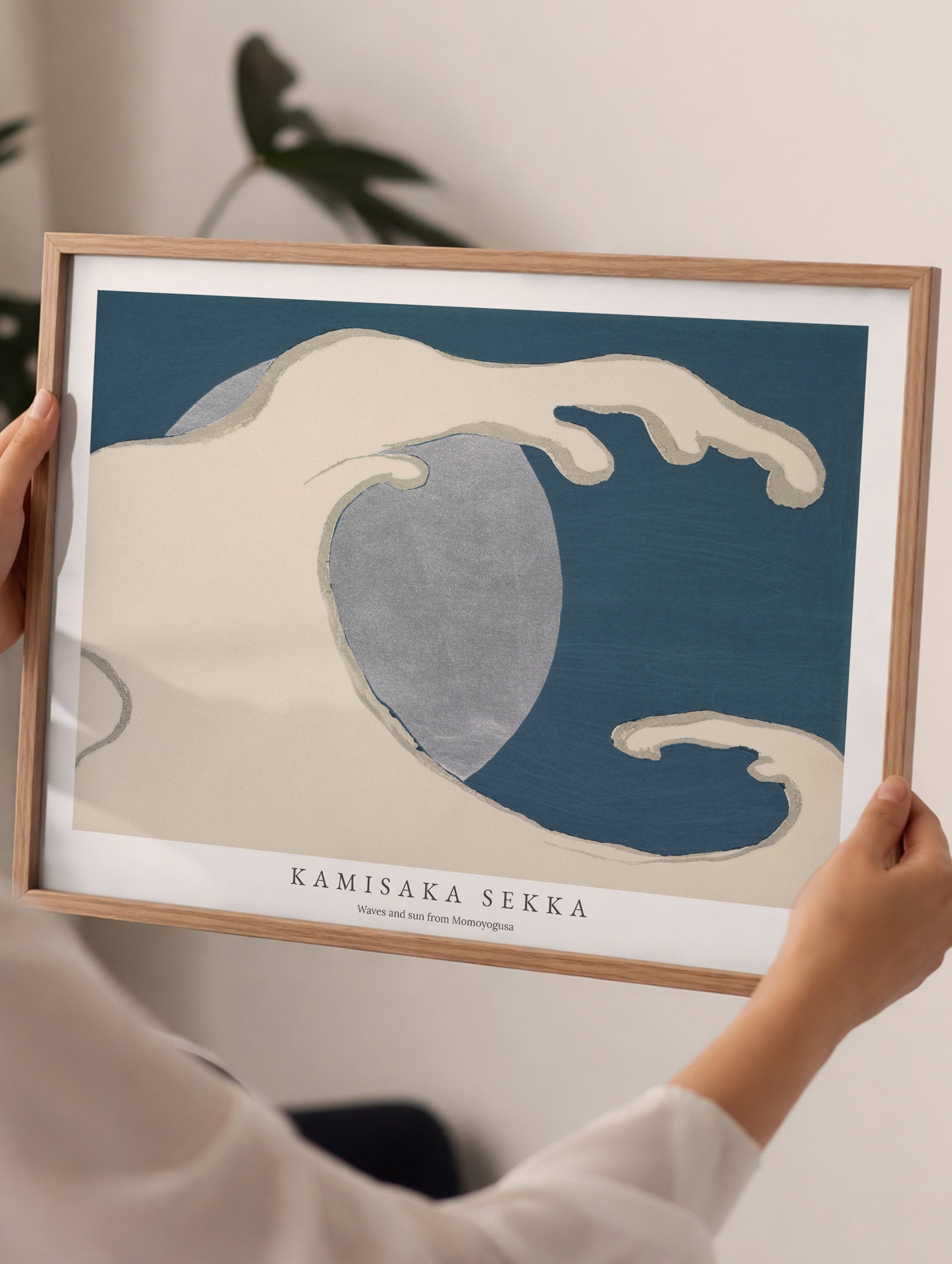 Waves and Sun - Kamisaka Sekka Mockup