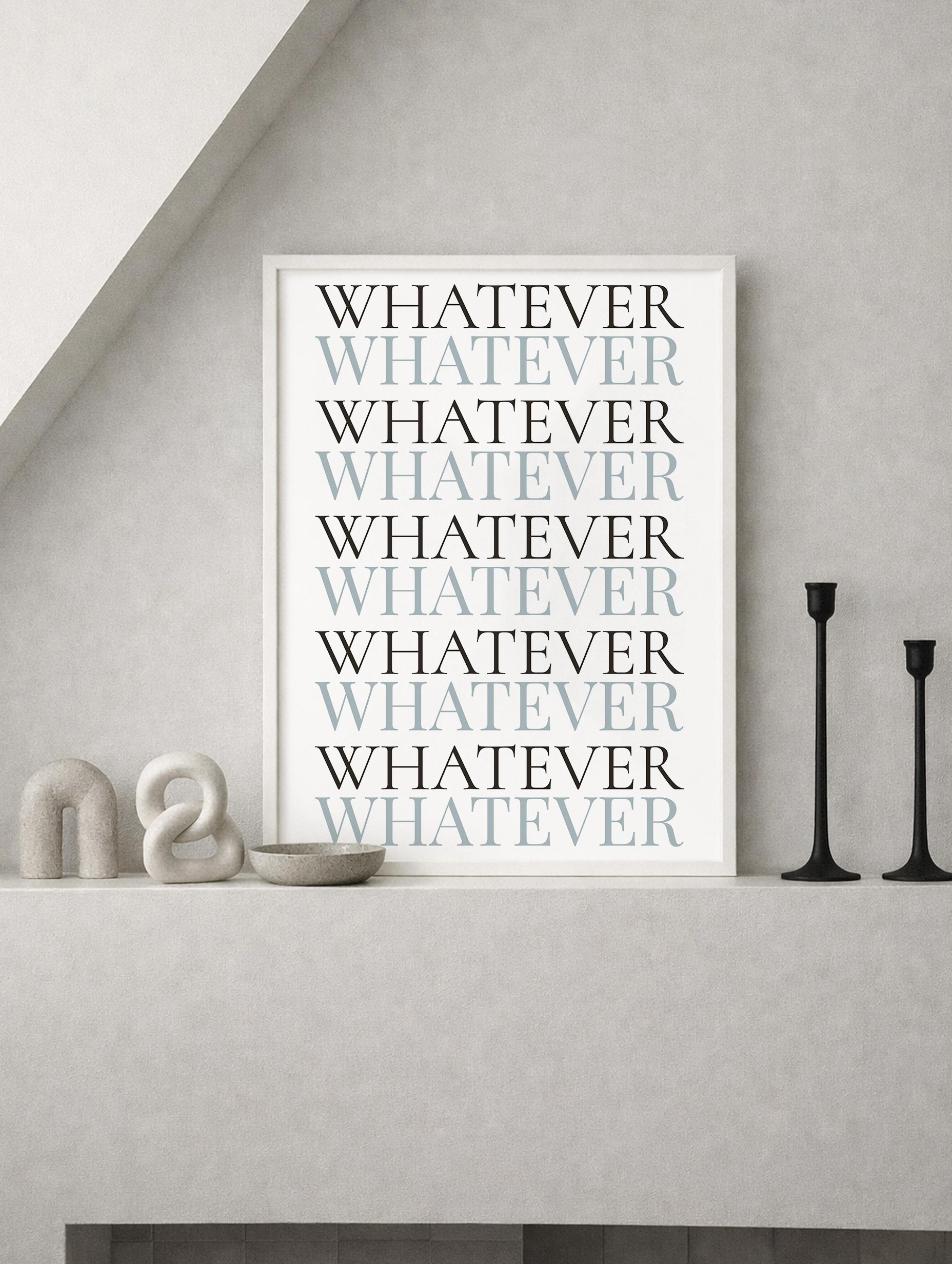 Whatever Typography Poster Mockup