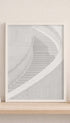 White Curved Staircase Poster Mockup
