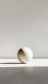 White Sphere Minimalist Art Print