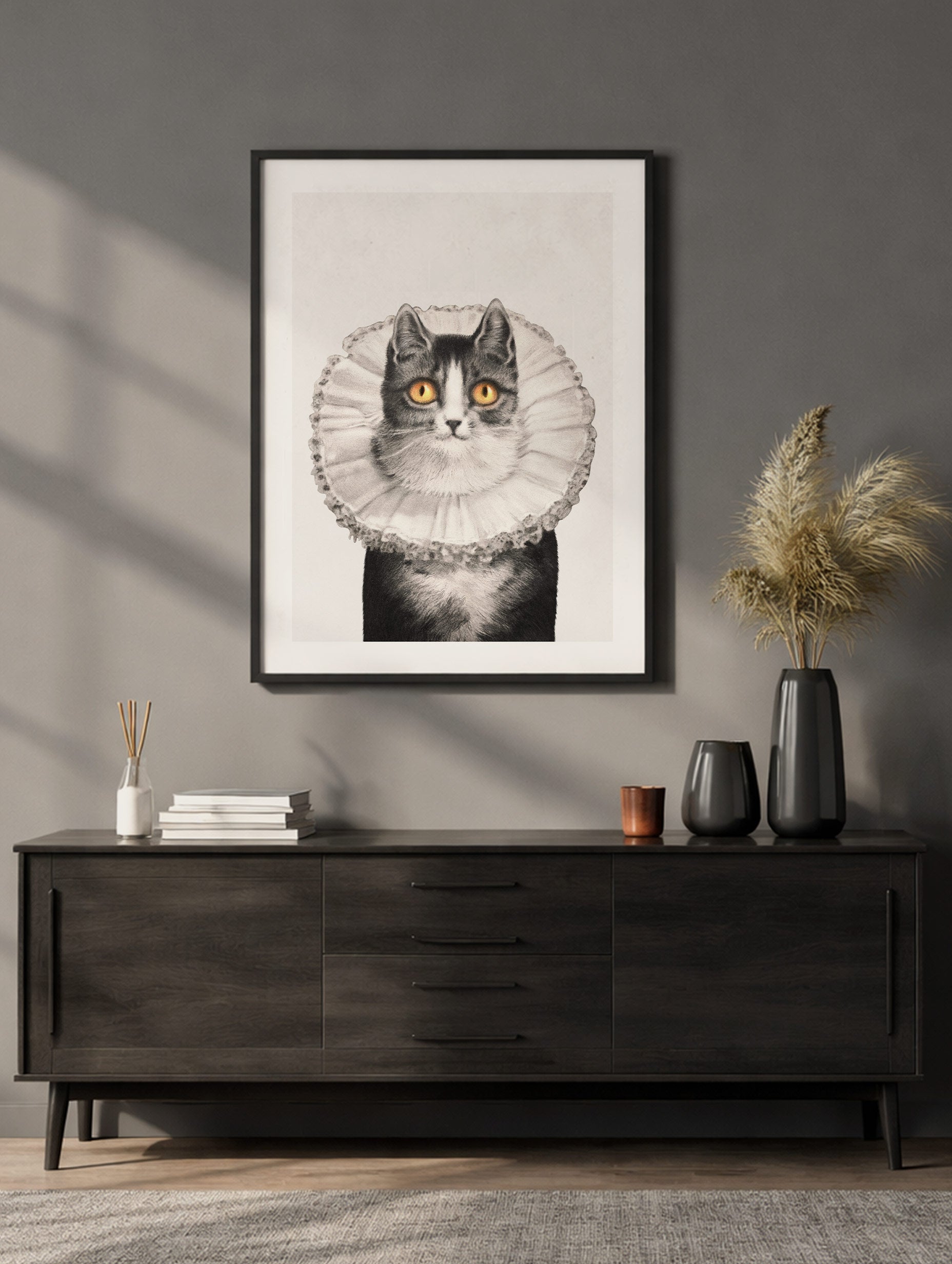 The Widow Frederick Dielman Art Print Mockup