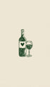 Wine is Love Minimal Artwork