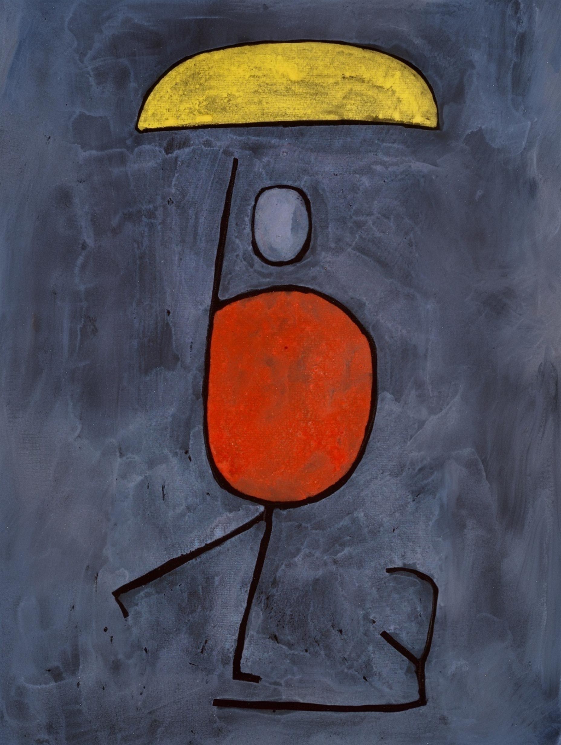 With an Umbrella Paul Klee Art Print