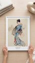 Woman Potrait - Hokusai Mockup
