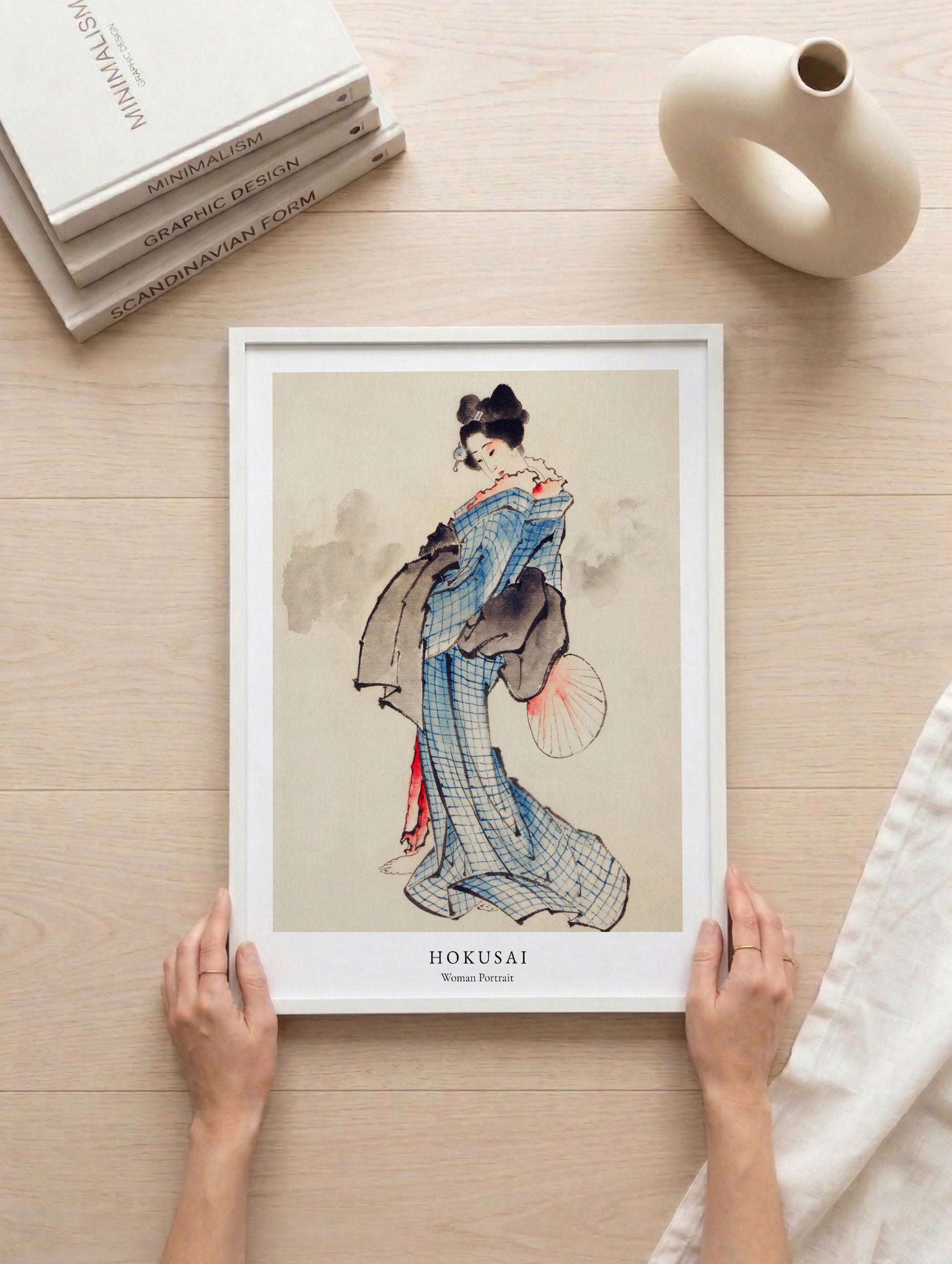 Woman Potrait - Hokusai Mockup