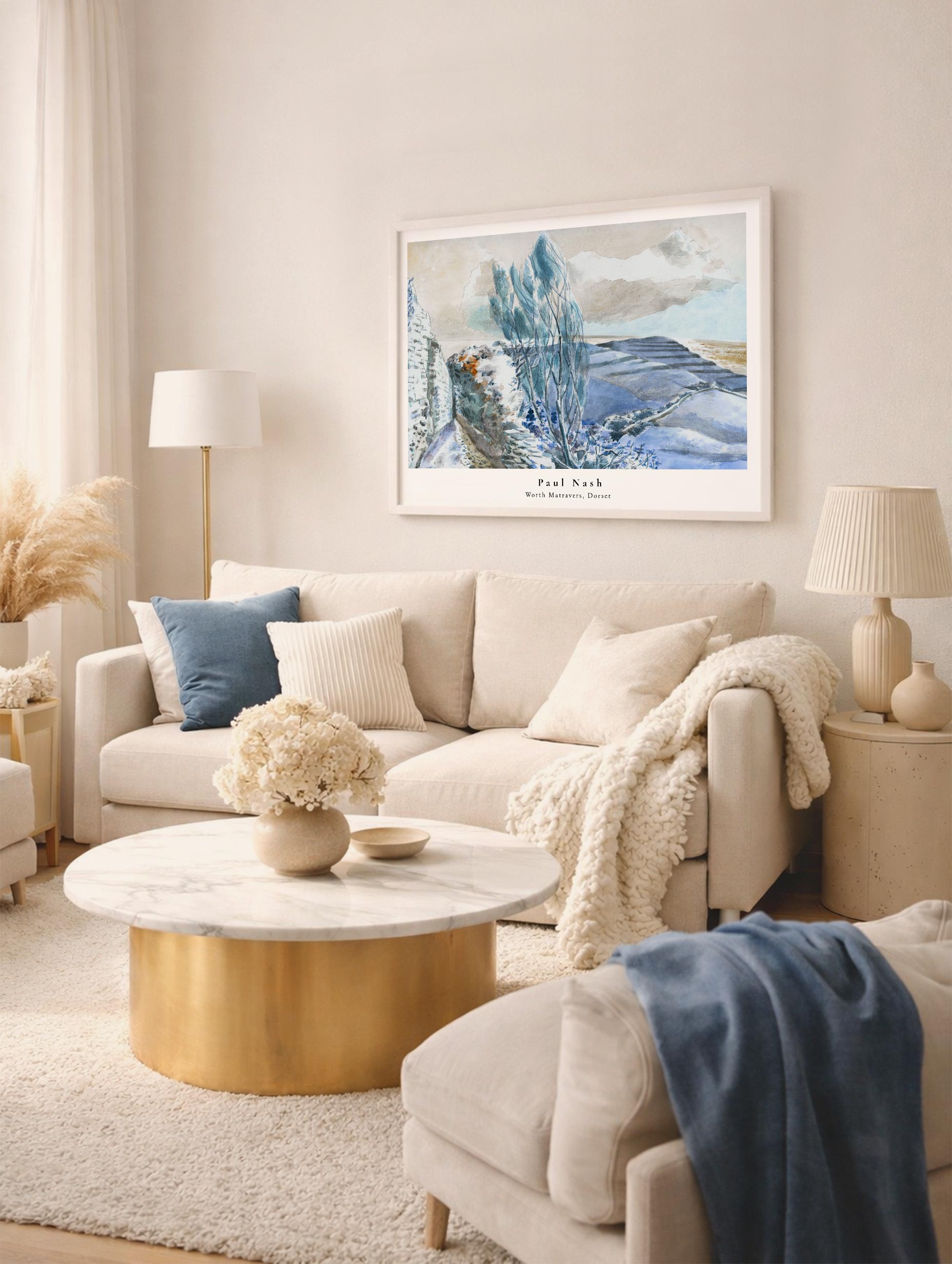 Worth Matravers, Dorset - Paul Nash Art Print Mockups