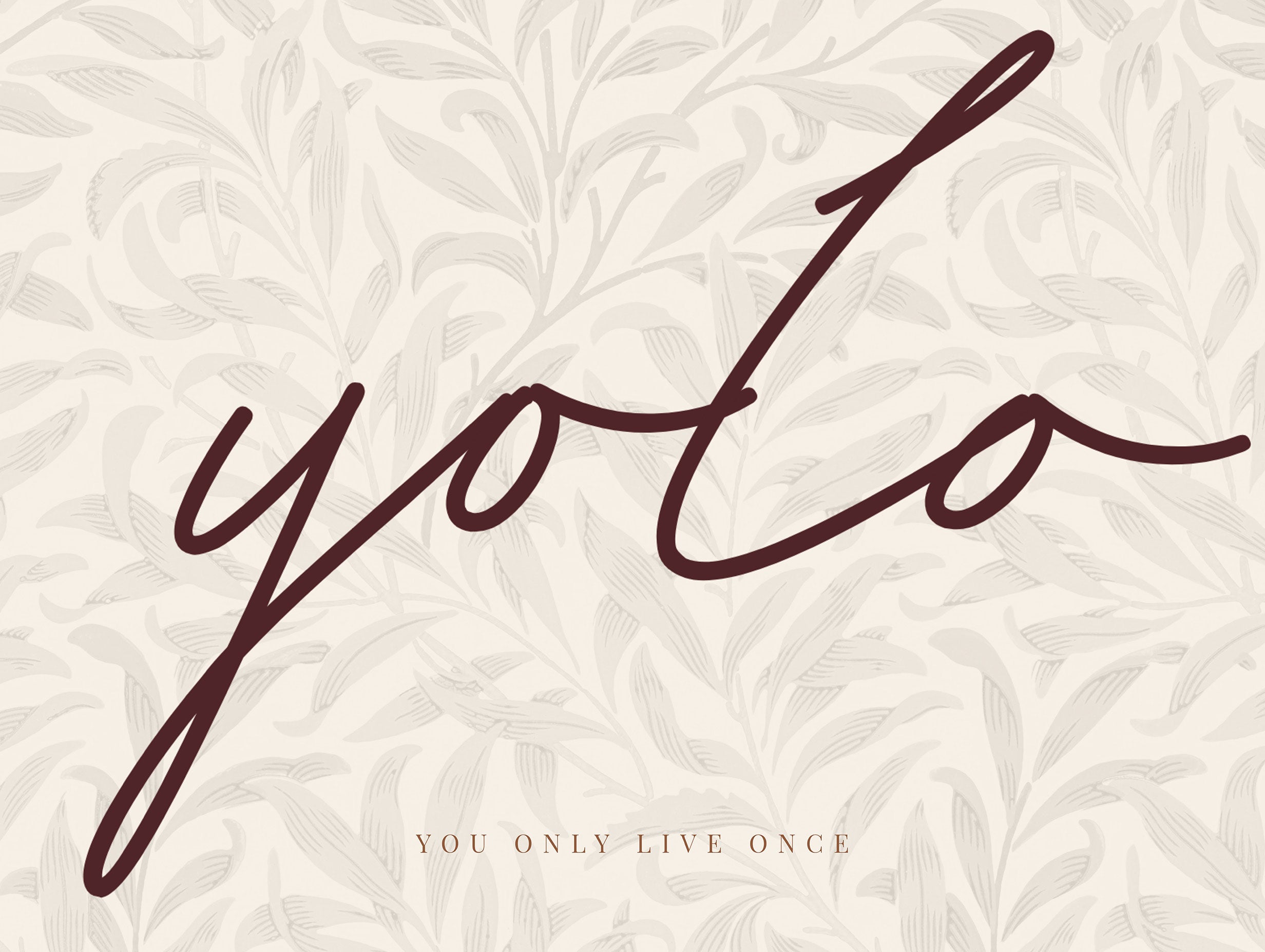 YOLO Typography Poster No 2