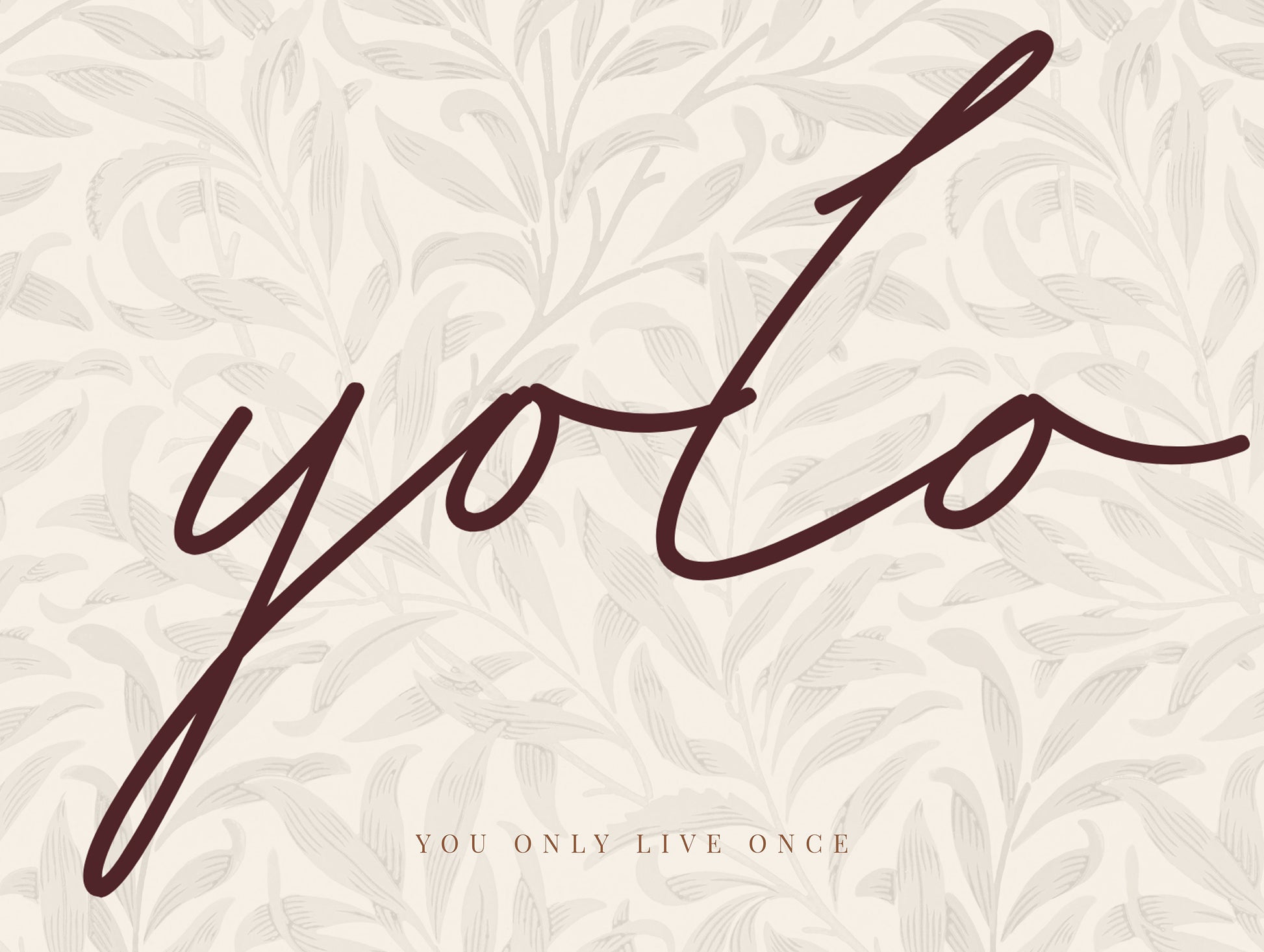 YOLO Typography Poster No 2