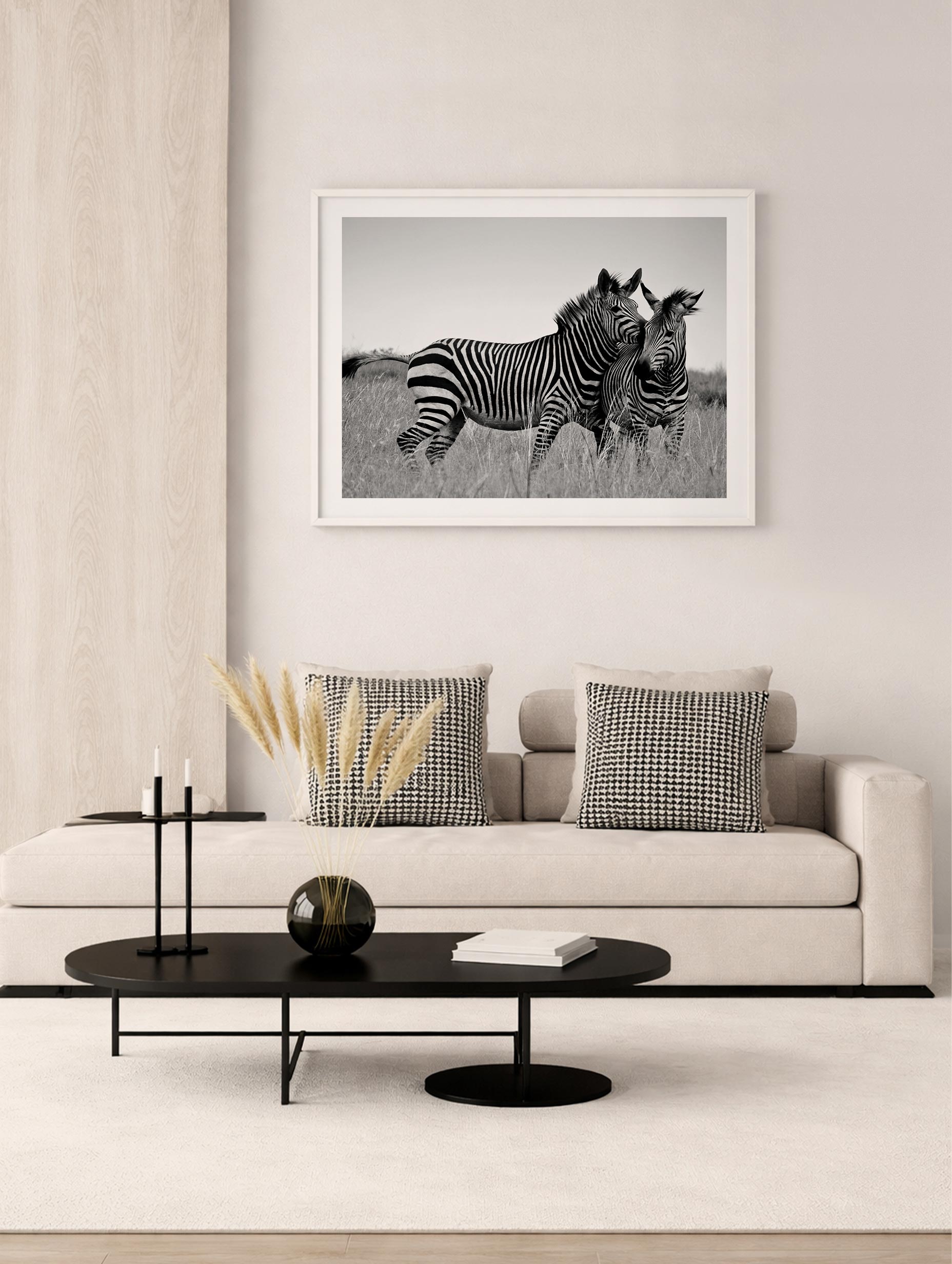 Zebra Hug Poster Mockup