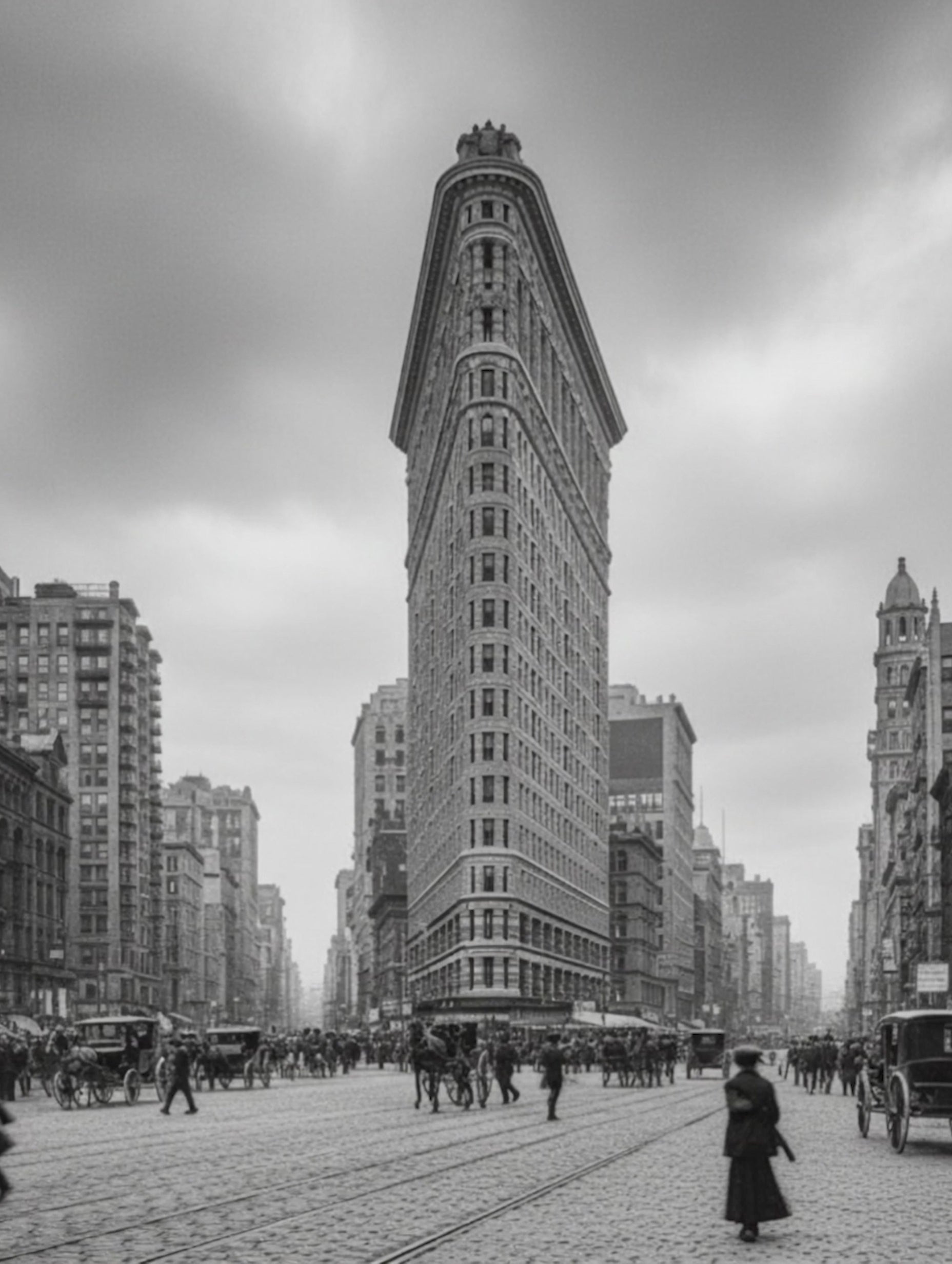 Flatiron Building Black and White Poster