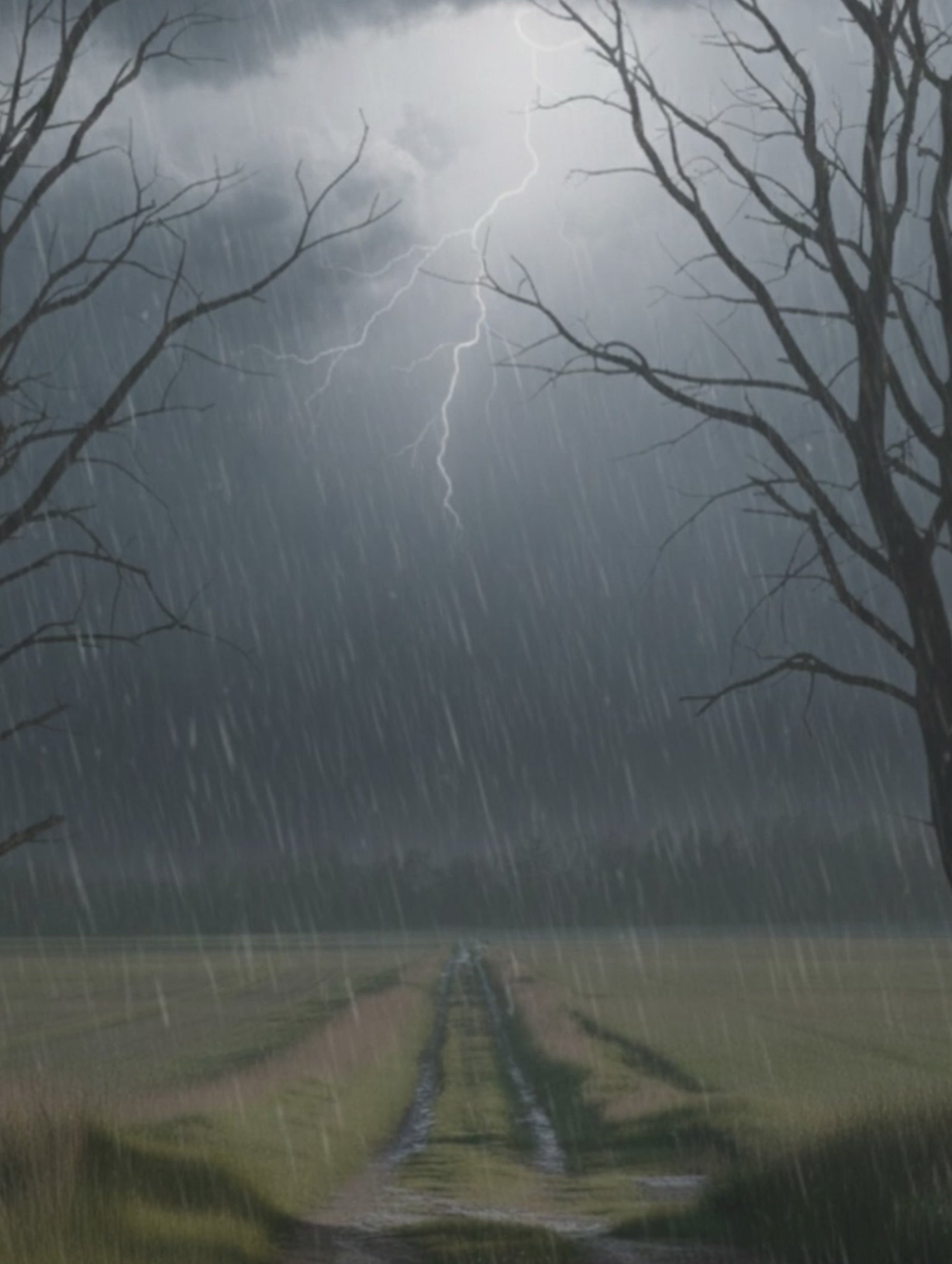 Countryside Path View Landscape Wall Art