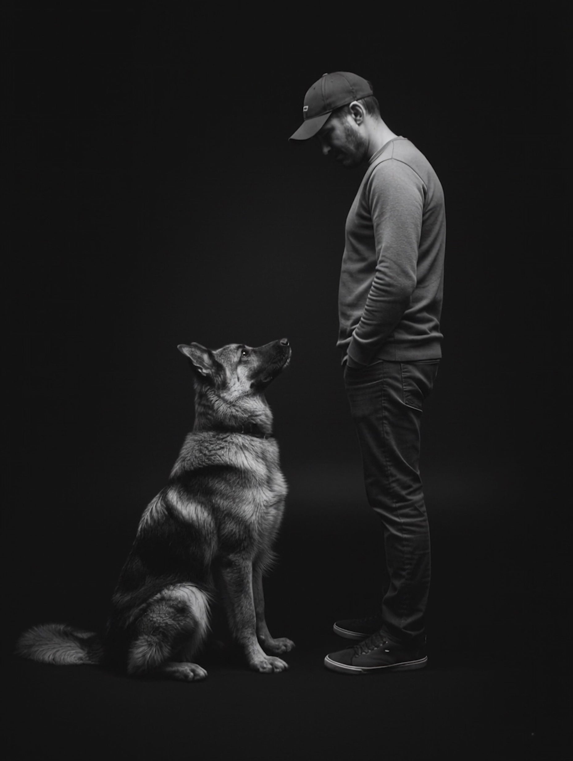 Black and White Friend Poster