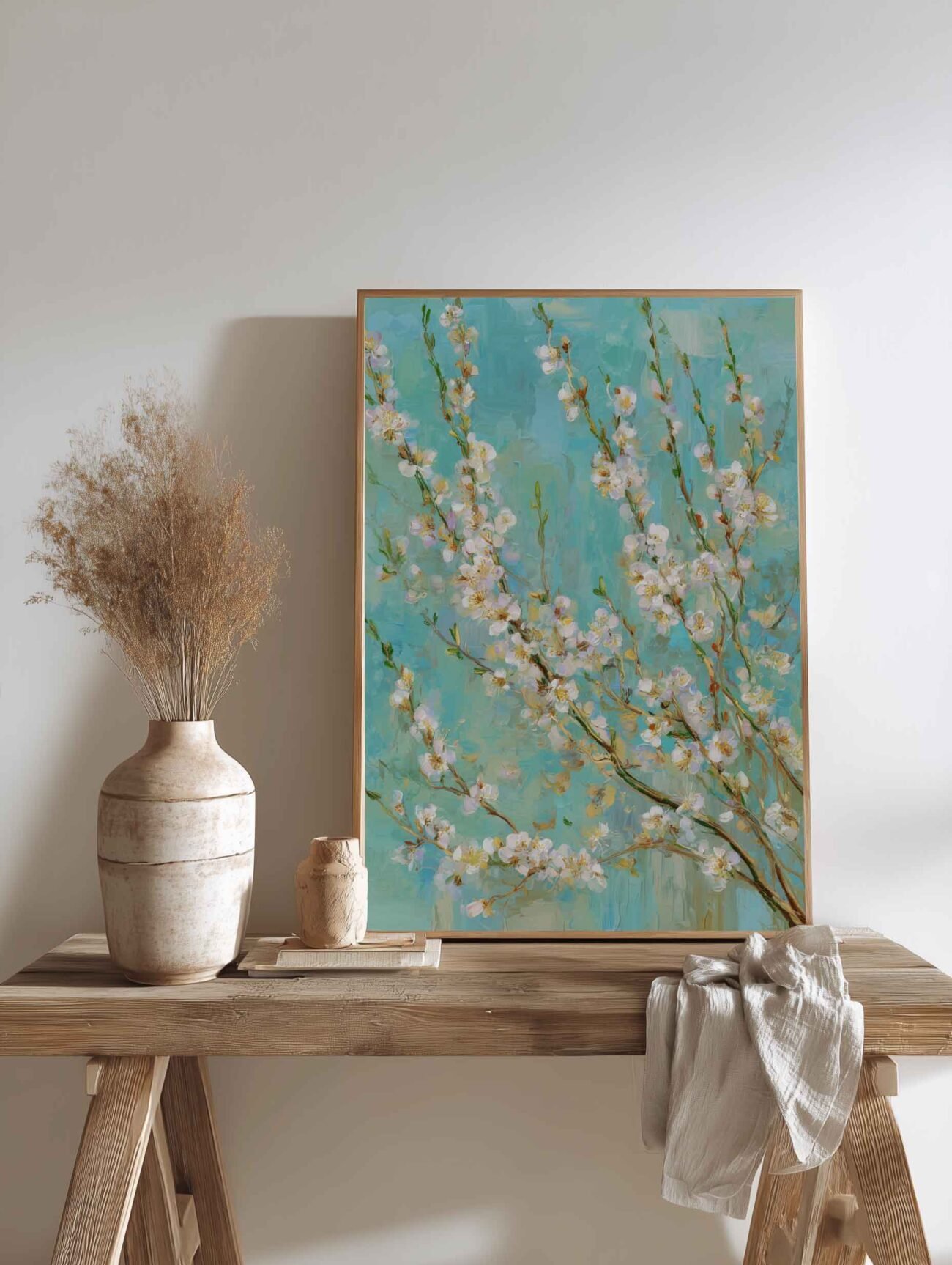 Almond Blossoms – Tranquil Botanical Poster - Image 2