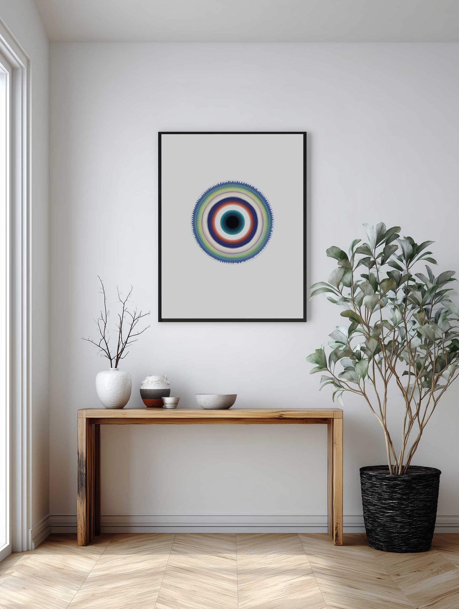 Bold Concentric Eye – Graphic Art Poster - Image 2
