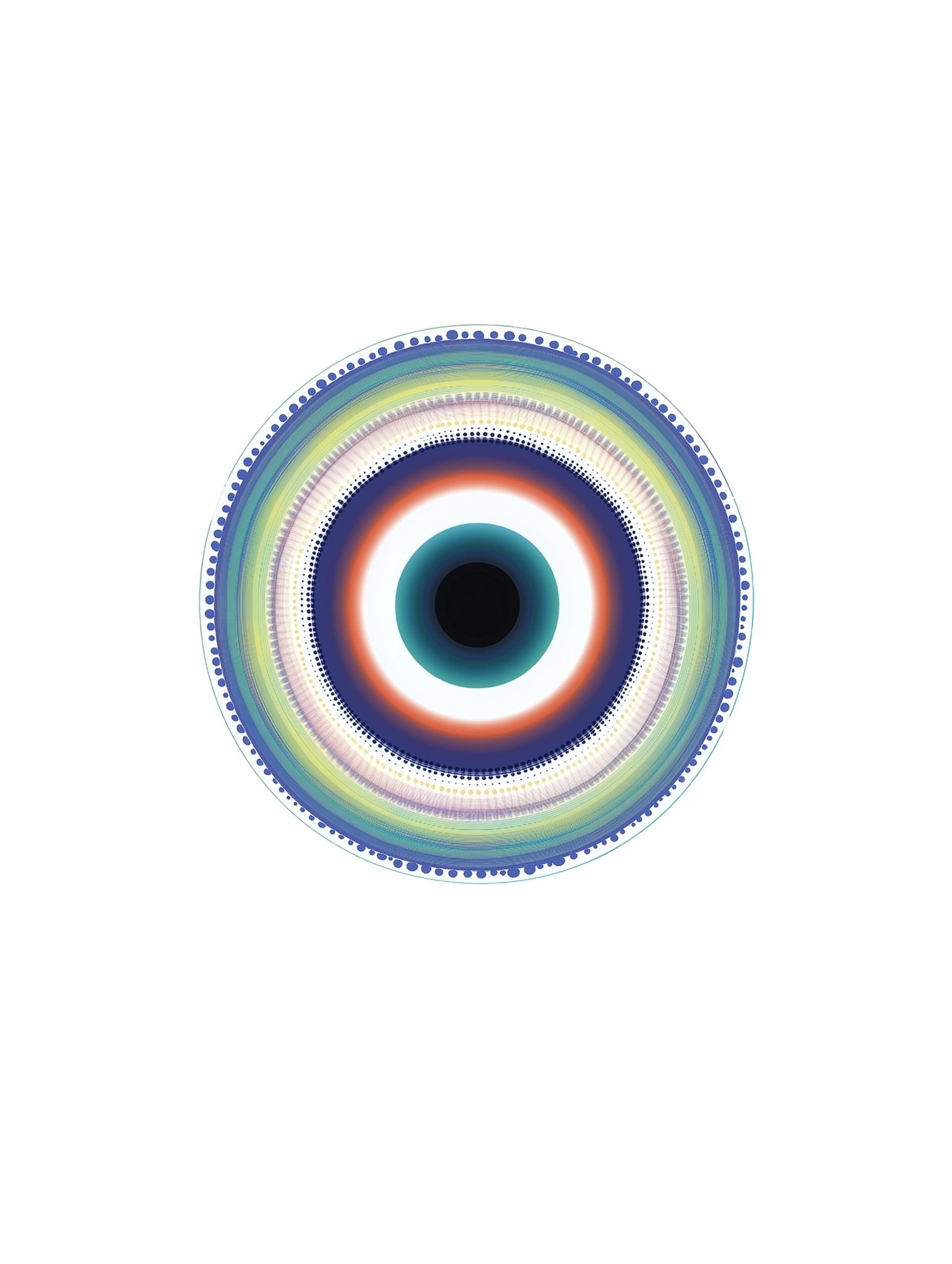 Bold Concentric Eye – Graphic Art Poster