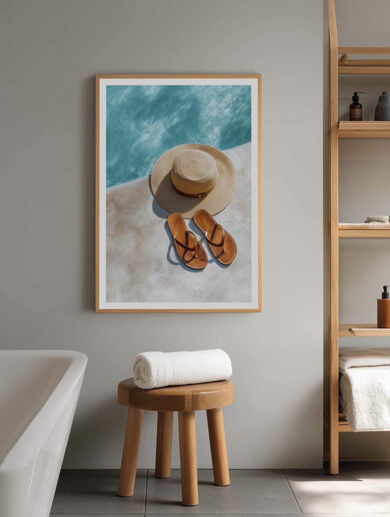 Summer Escape – Minimalist Poolside Poster - Image 2
