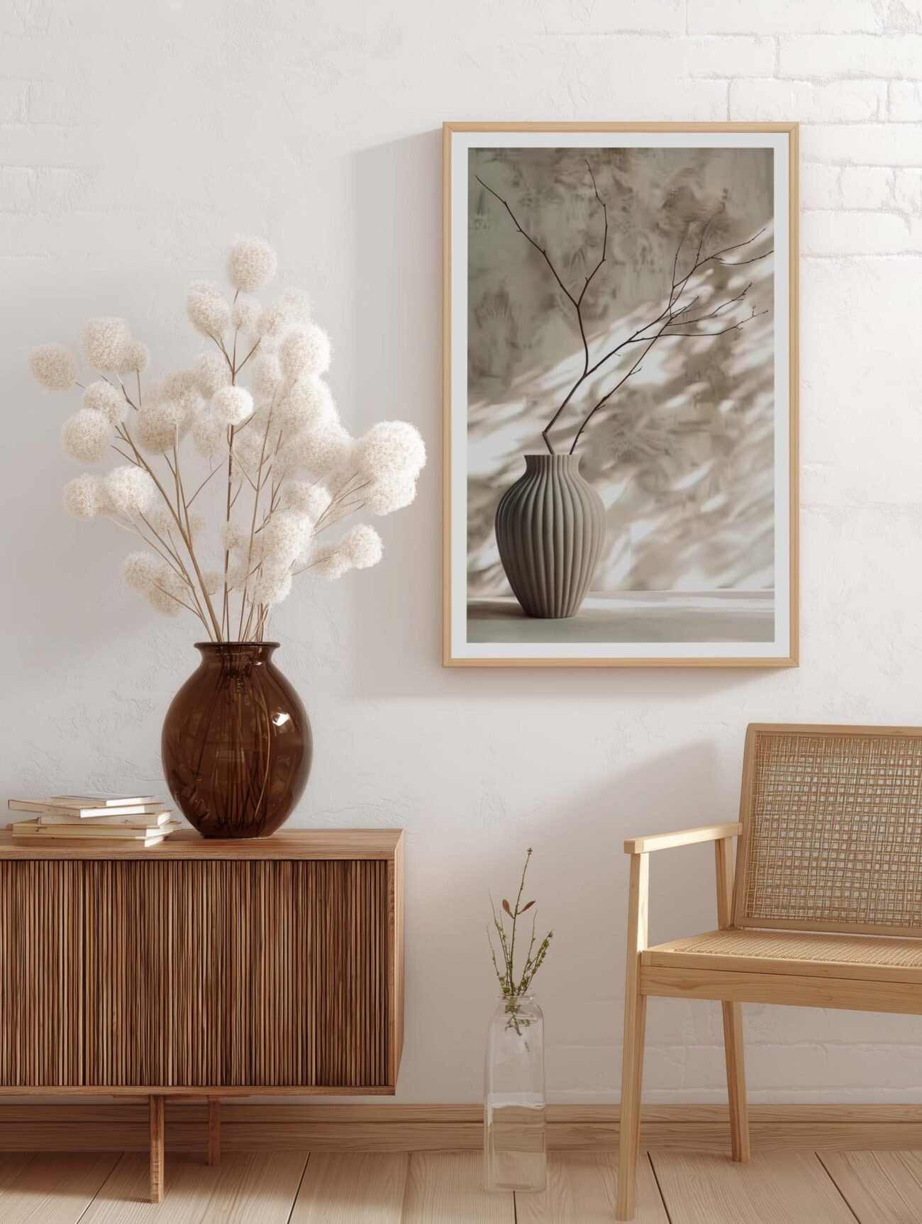 Ceramic Vase – Minimalist Wabi-Sabi Stillness Poster - Image 2