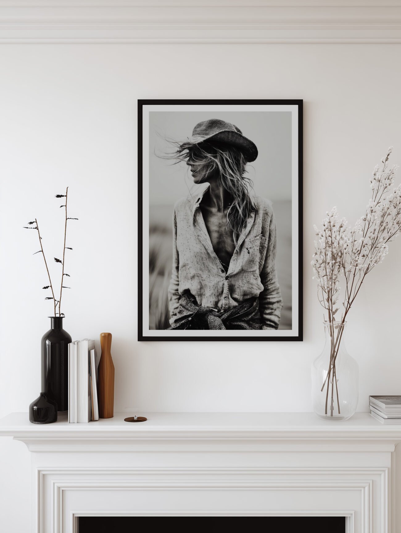 Windswept Cowgirl – Coastal Fine Art Poster - Image 2