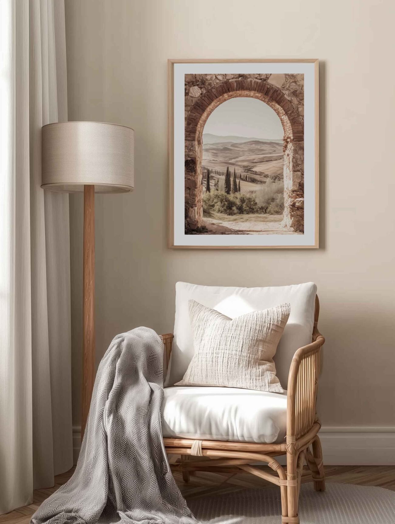 Tuscan Archway – Dreamy Countryside Poster - Image 2