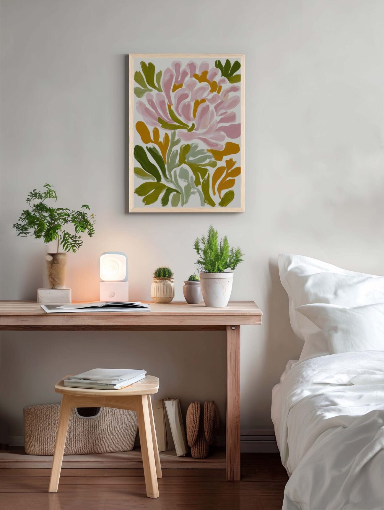 Flowers Pattern – Abstract Floral Art Poster - Image 2