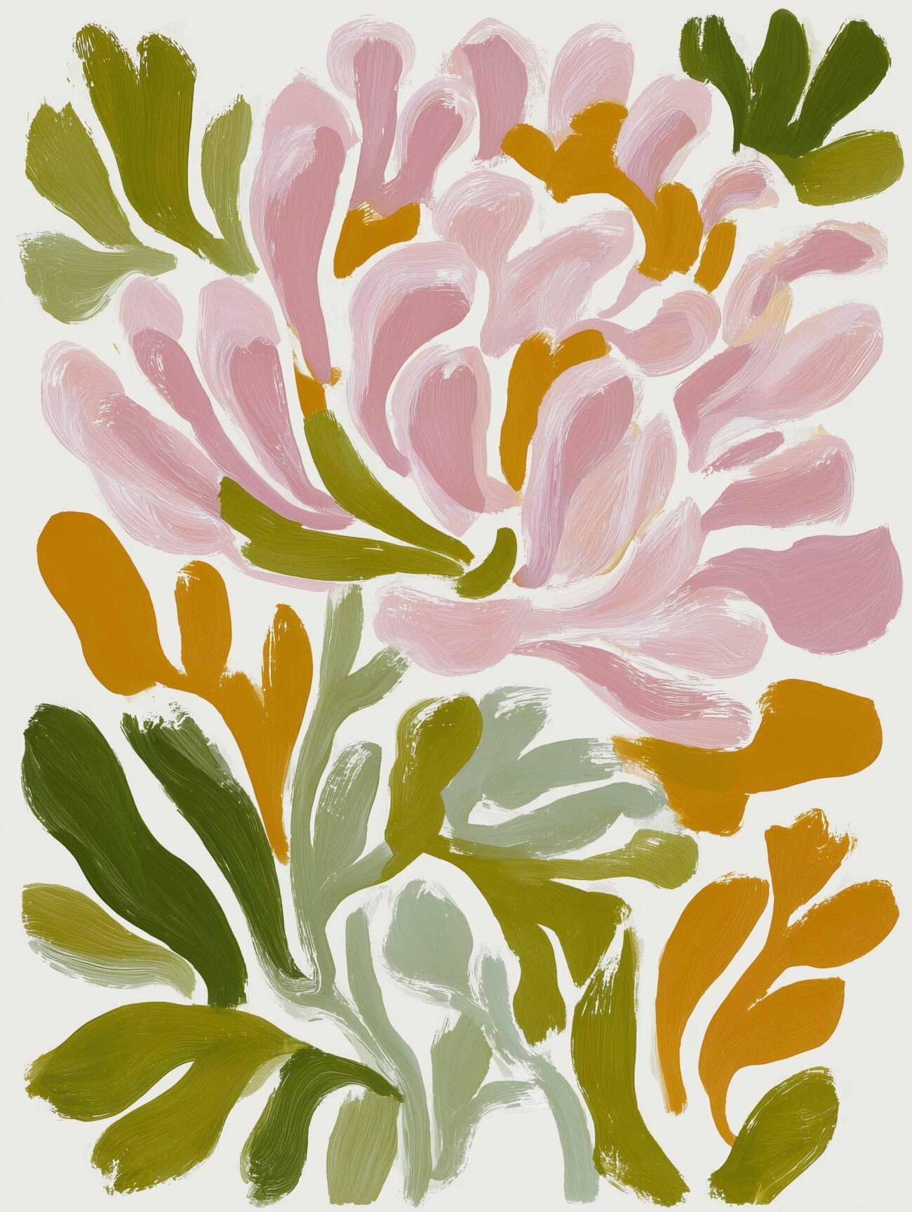 Flowers Pattern – Abstract Floral Art Poster