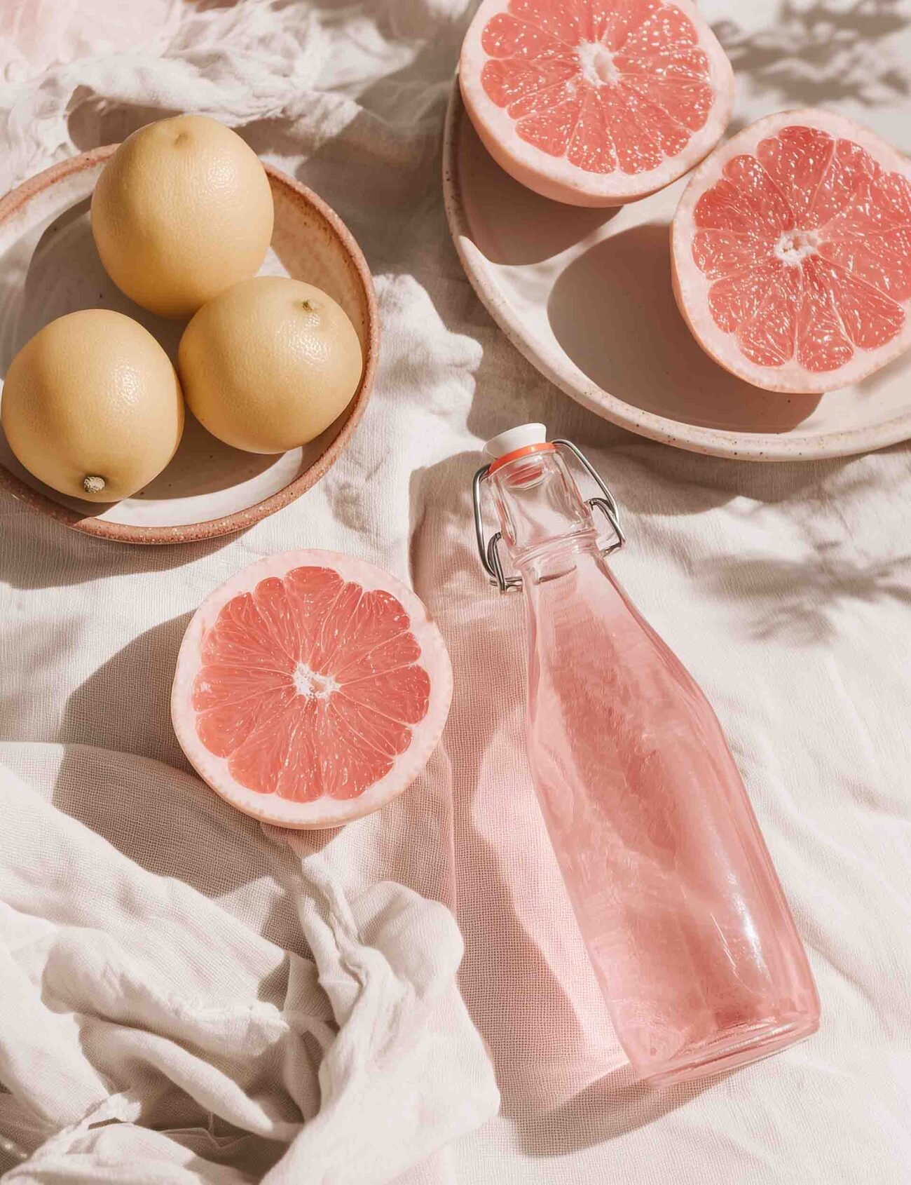 Modern Décor – Pastel Grapefruit Minimalist Art Poster