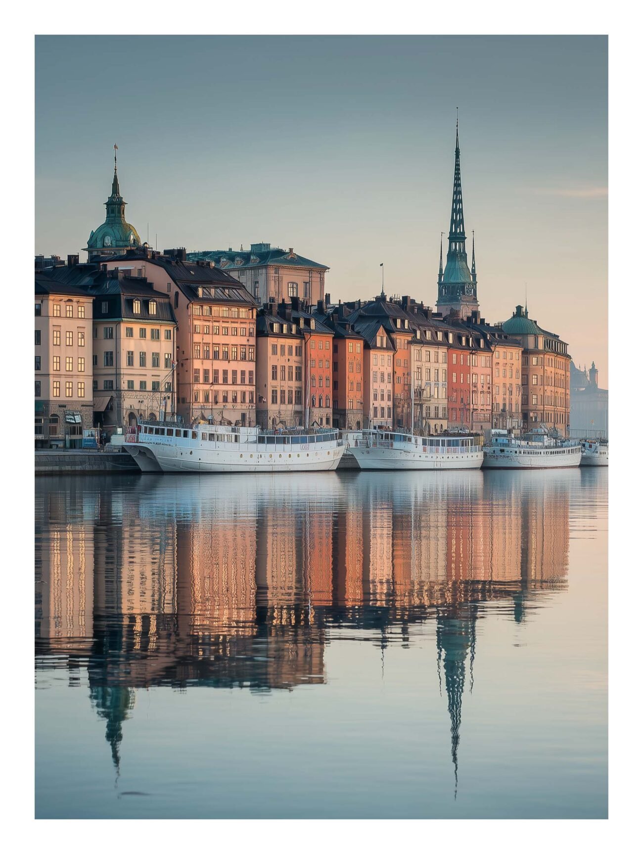 Gamla Stan Waterfront – Stockholm City Poster