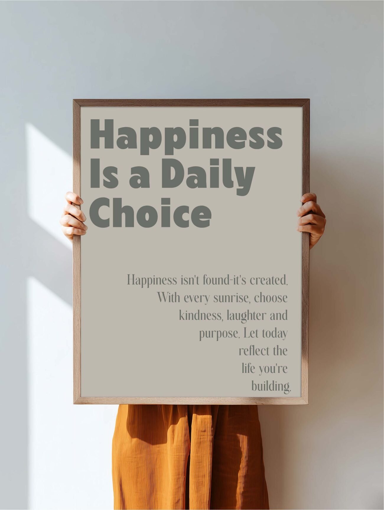 Happiness Choice – Inspirational Quote Poster - Image 2