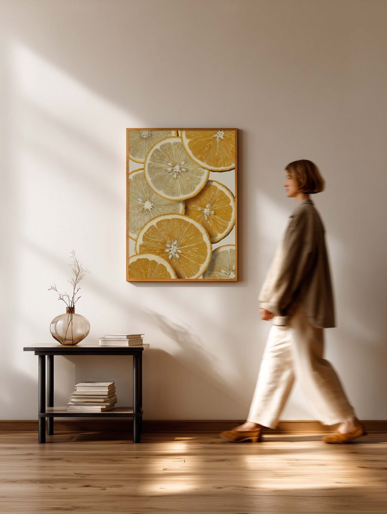 Illustrated Orange Slices – Vintage Botanical Poster - Image 2