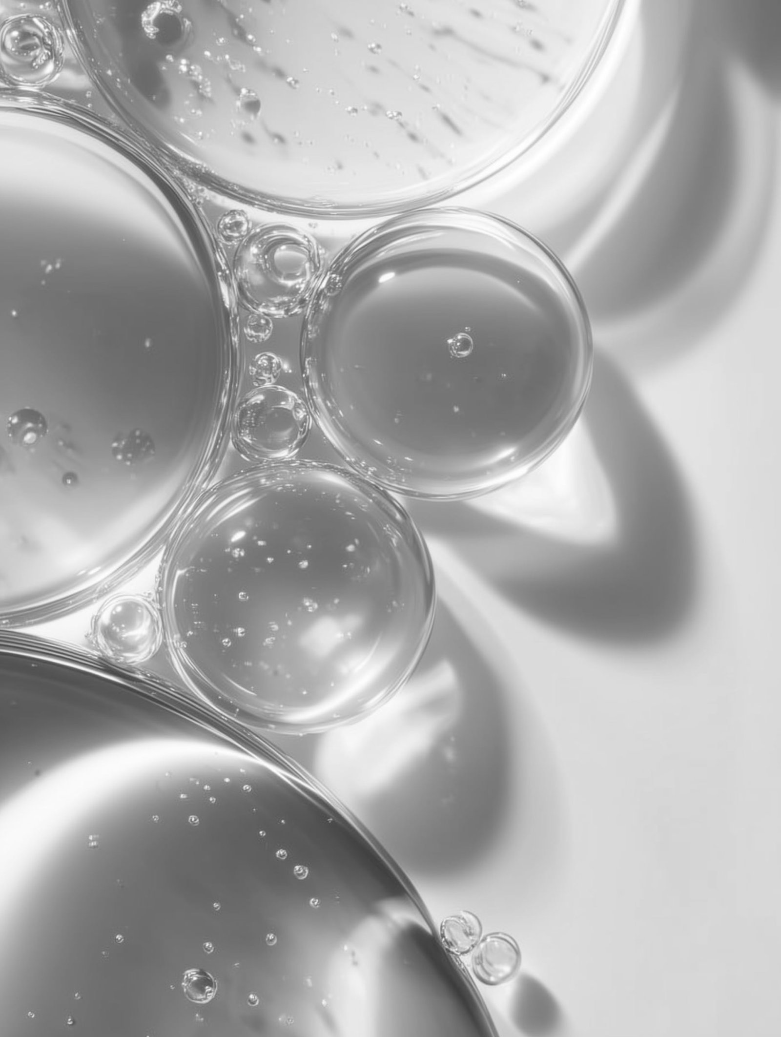 Liquid Light – Minimalist Abstract Bubbles Poster
