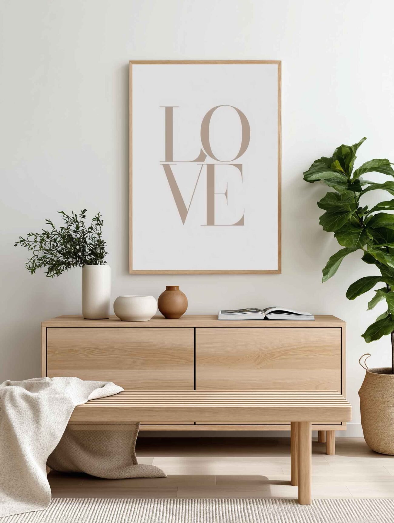 LOVE – Modern Serif Typography Poster - Image 2