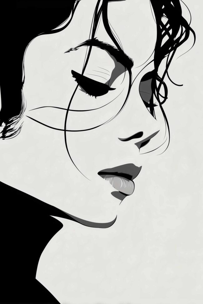 Poster of Michael Jackson in modern art style