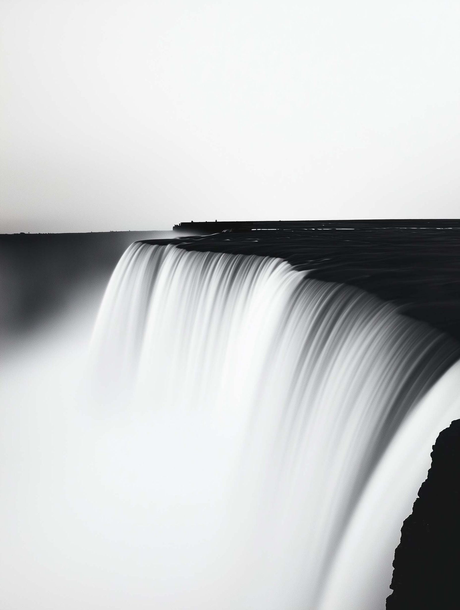 Niagara Falls – Black and White Monochrome Poster
