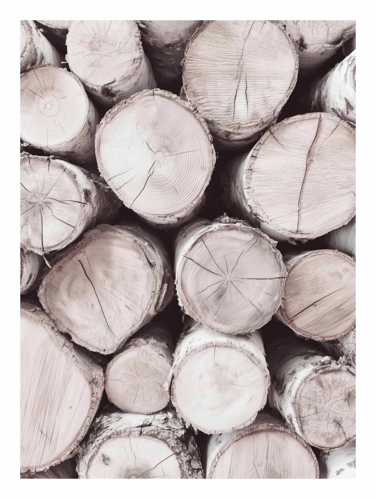 Nordic Logs – Rustic Wood Texture Poster