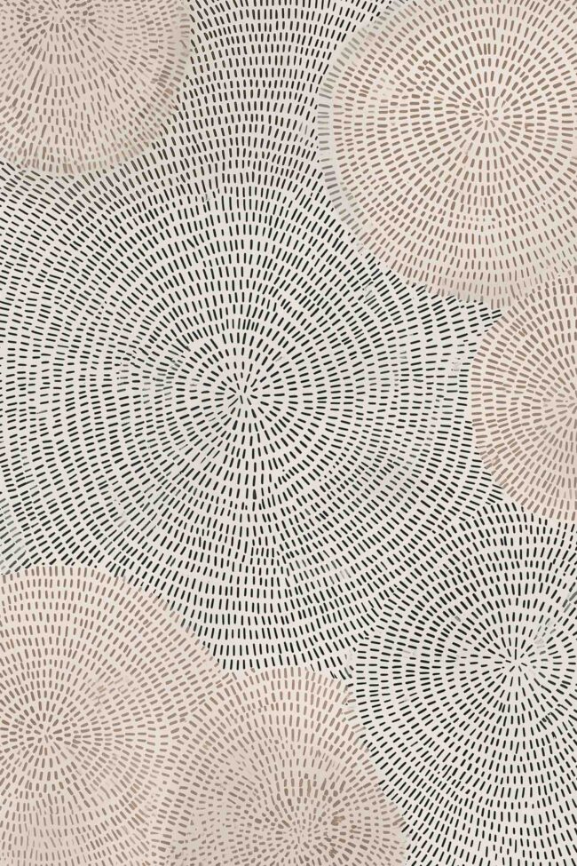 Poster of rhythmic circular abstract patterns in neutral tones