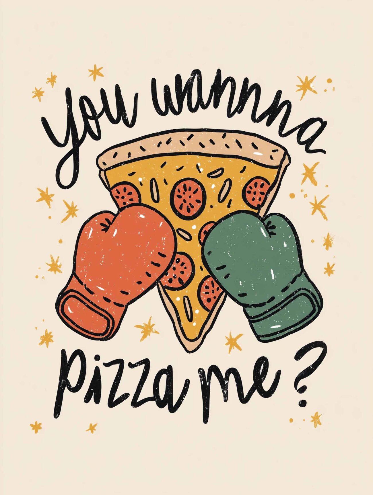 Pizza Me? – Playful Food Art Poster