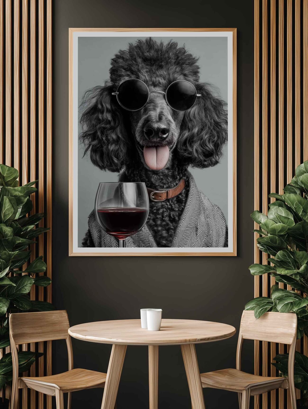 Black Poodle Dog – Stylish Photography Poster - Image 2