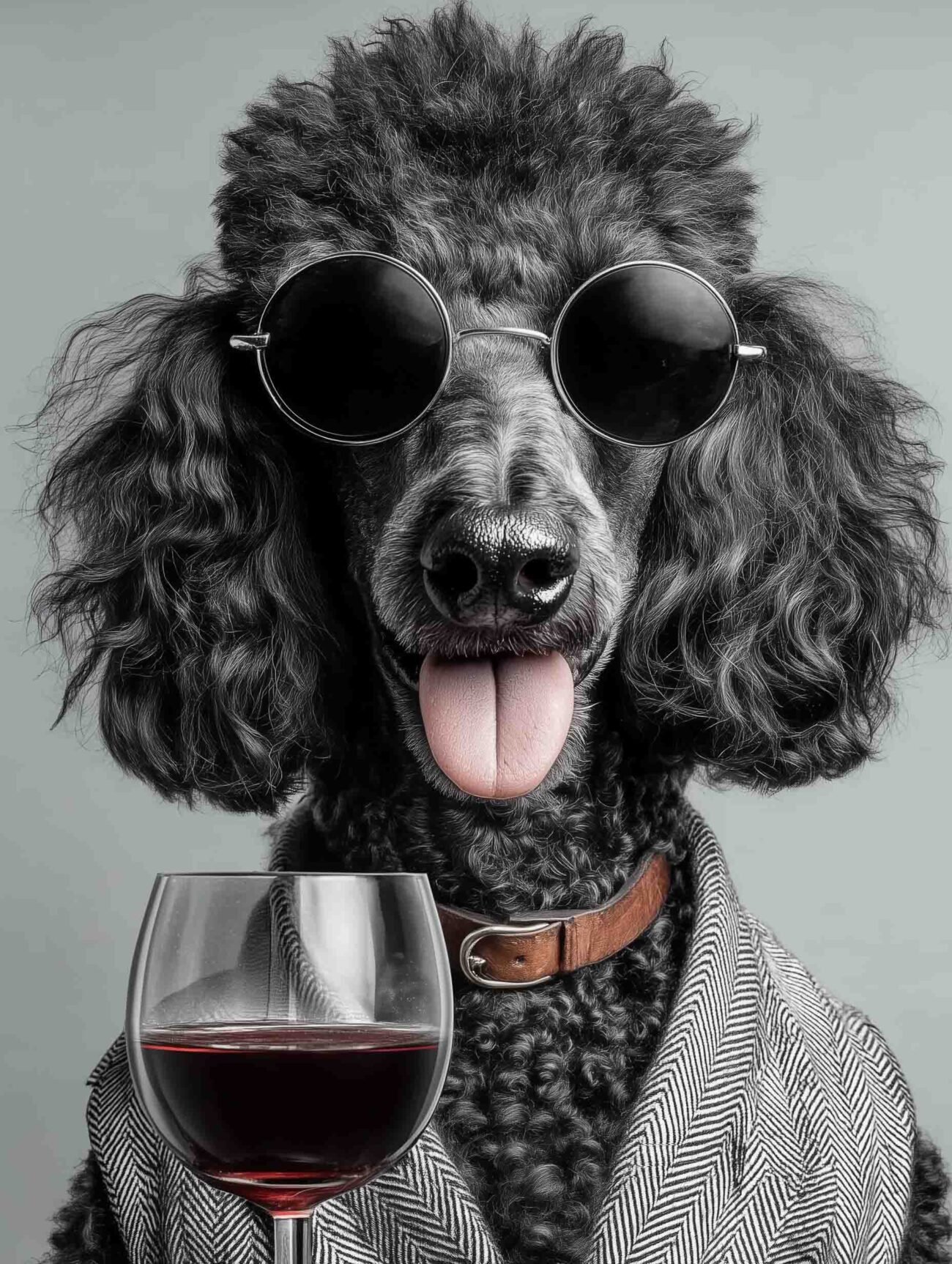 Black Poodle Dog – Stylish Photography Poster