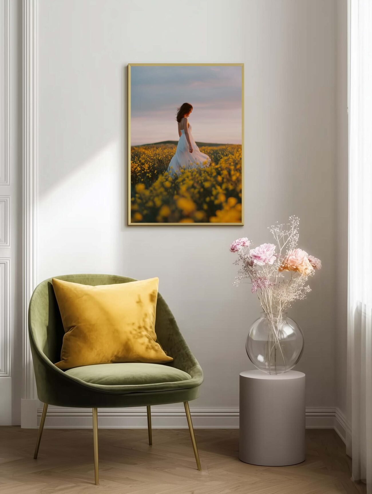Women Golden Hour Stroll – Photography Wall Art Poster - Image 2