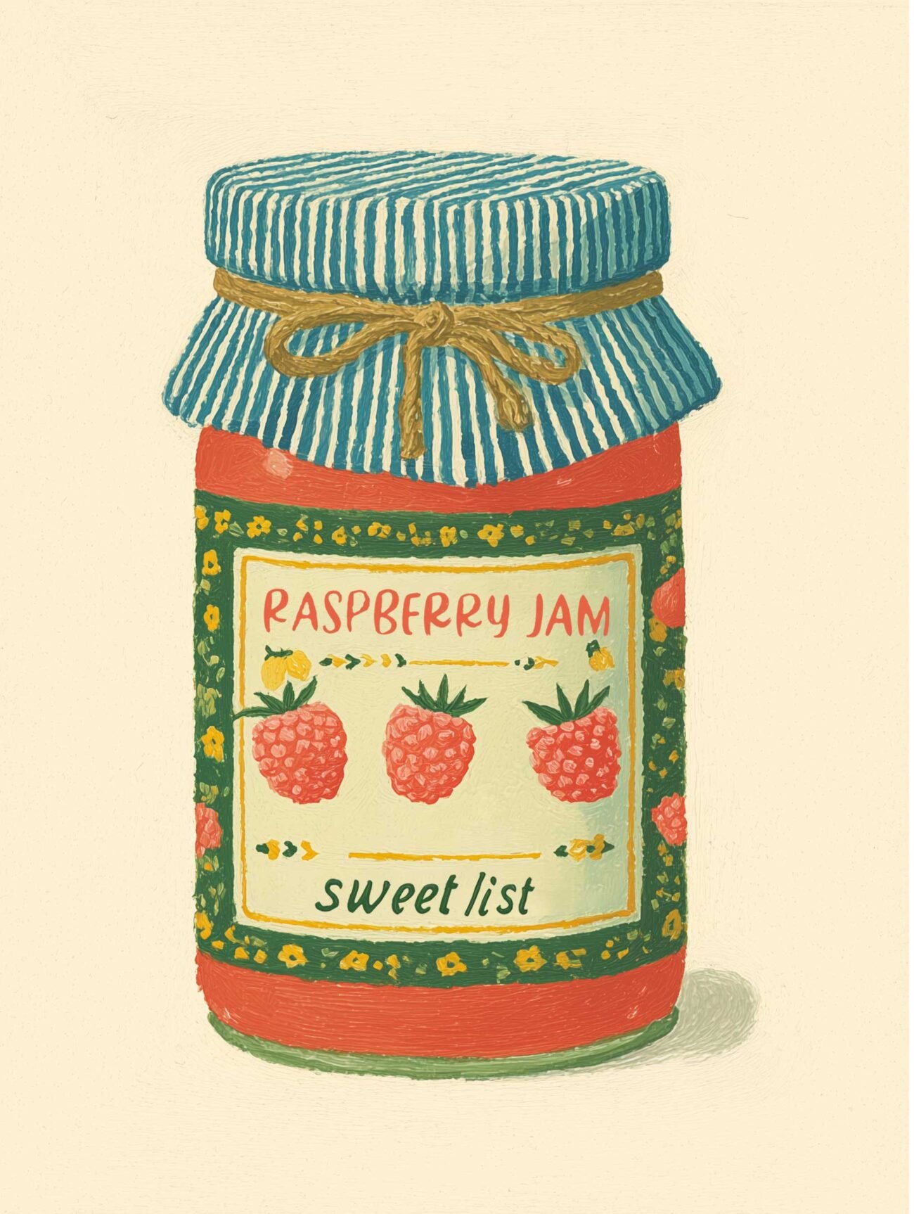 Raspberry Jam – Watercolor Jar Poster