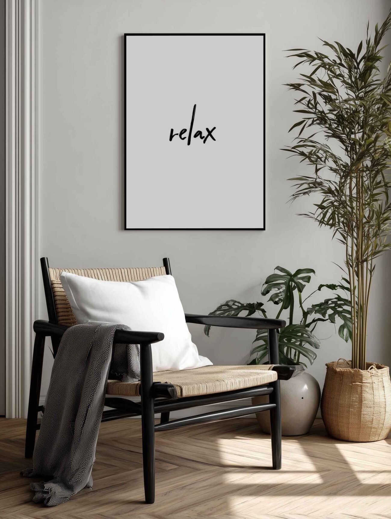 Simply Relax – Minimalist Typography Poster - Image 2