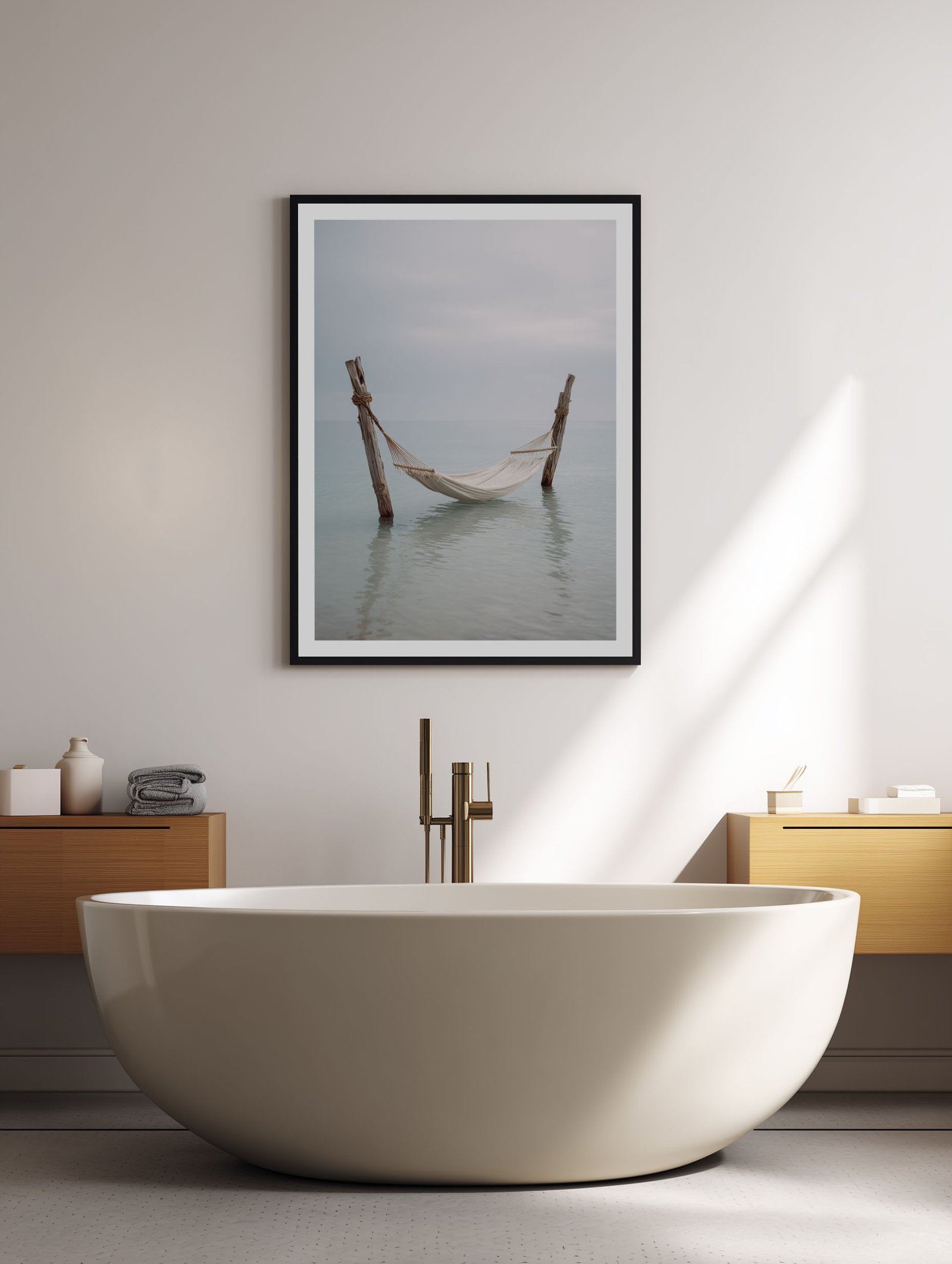 Coastal Serenity – Tranquil Hammock Poster - Image 2